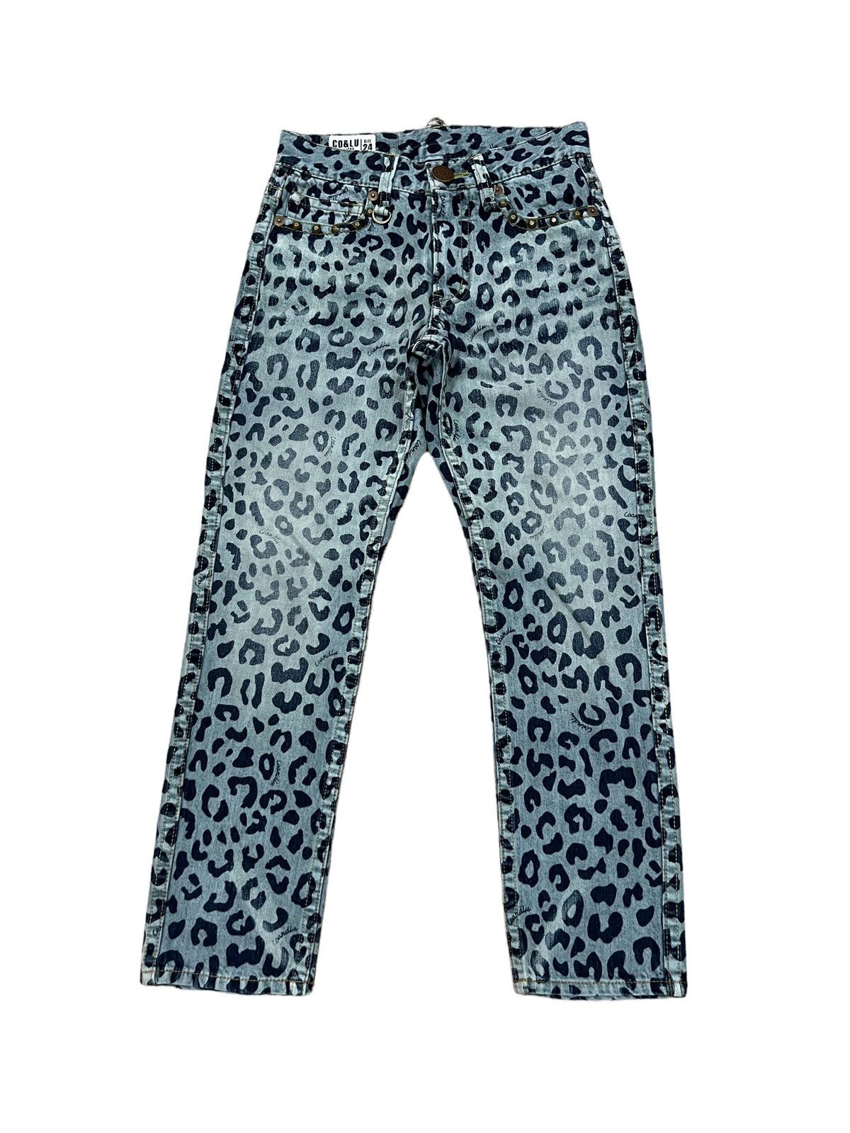 image of Co&lu Overprint Denim Hysteric Glamour Style in Blue Denim, Men's (Size 26)