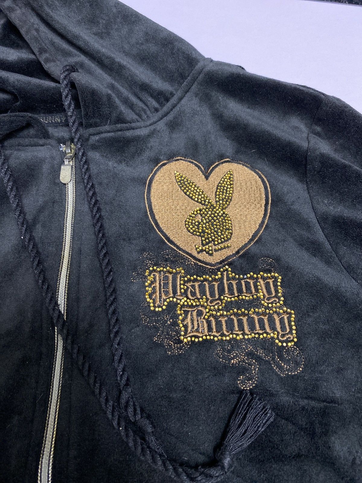 Playboy PLAYBOY BUNNY EMBROIDERY LOGO BLACK HOODIE Size US L / EU 52-54 / 3 - 12 Thumbnail