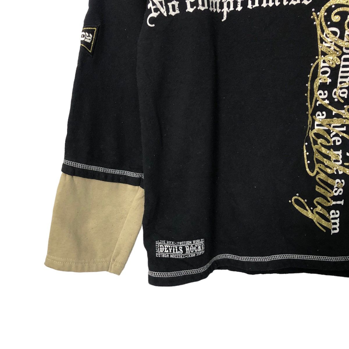 Seditionaries Vintage Devils Rock Crewneck Big Logo Long Sleeve Tee Shirt Size S / US 4 / IT 40 - 4 Thumbnail
