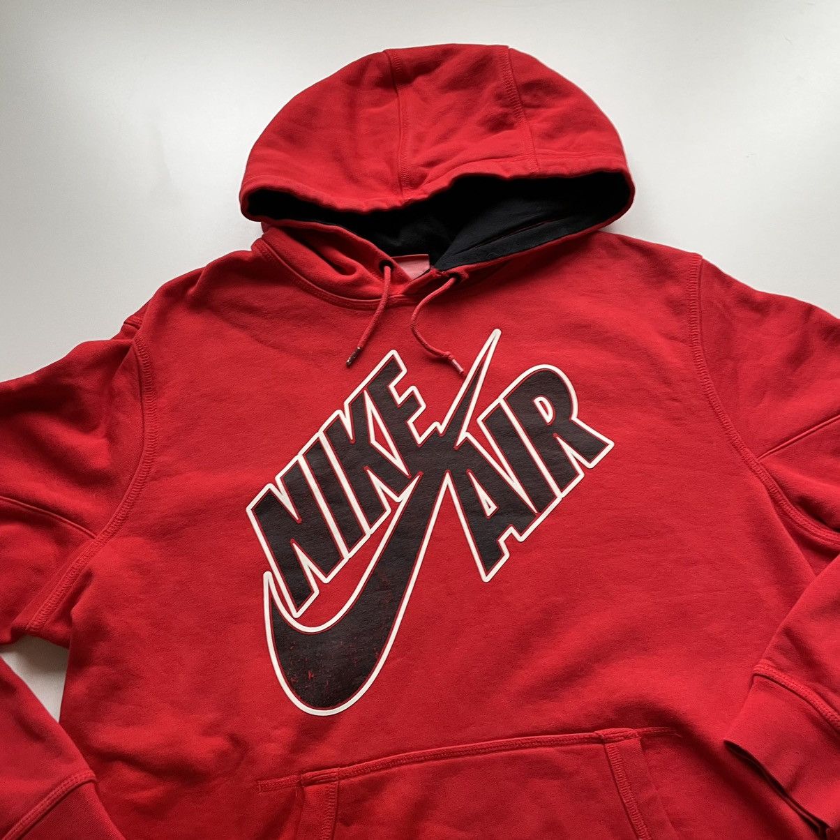 Nike Vintage 2000s Nike Swoosh Graphic Pullover Hoodie Men's XL Size US XL / EU 56 / 4 - 2 Thumbnail