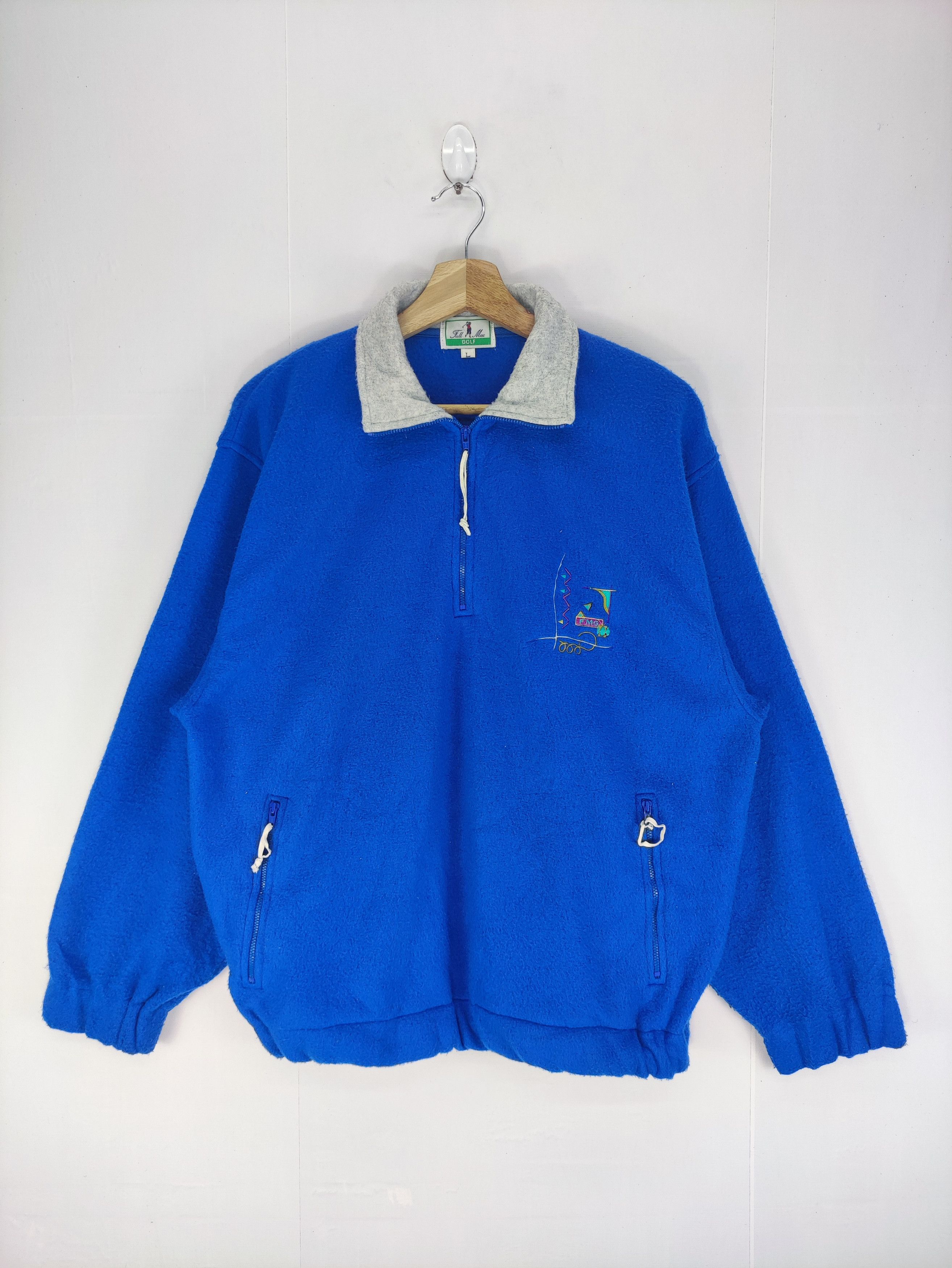 Vintage Vintage Sweater Fleece Full Mac Golf Half Zipper Size US L / EU 52-54 / 3 - 1 Thumbnail