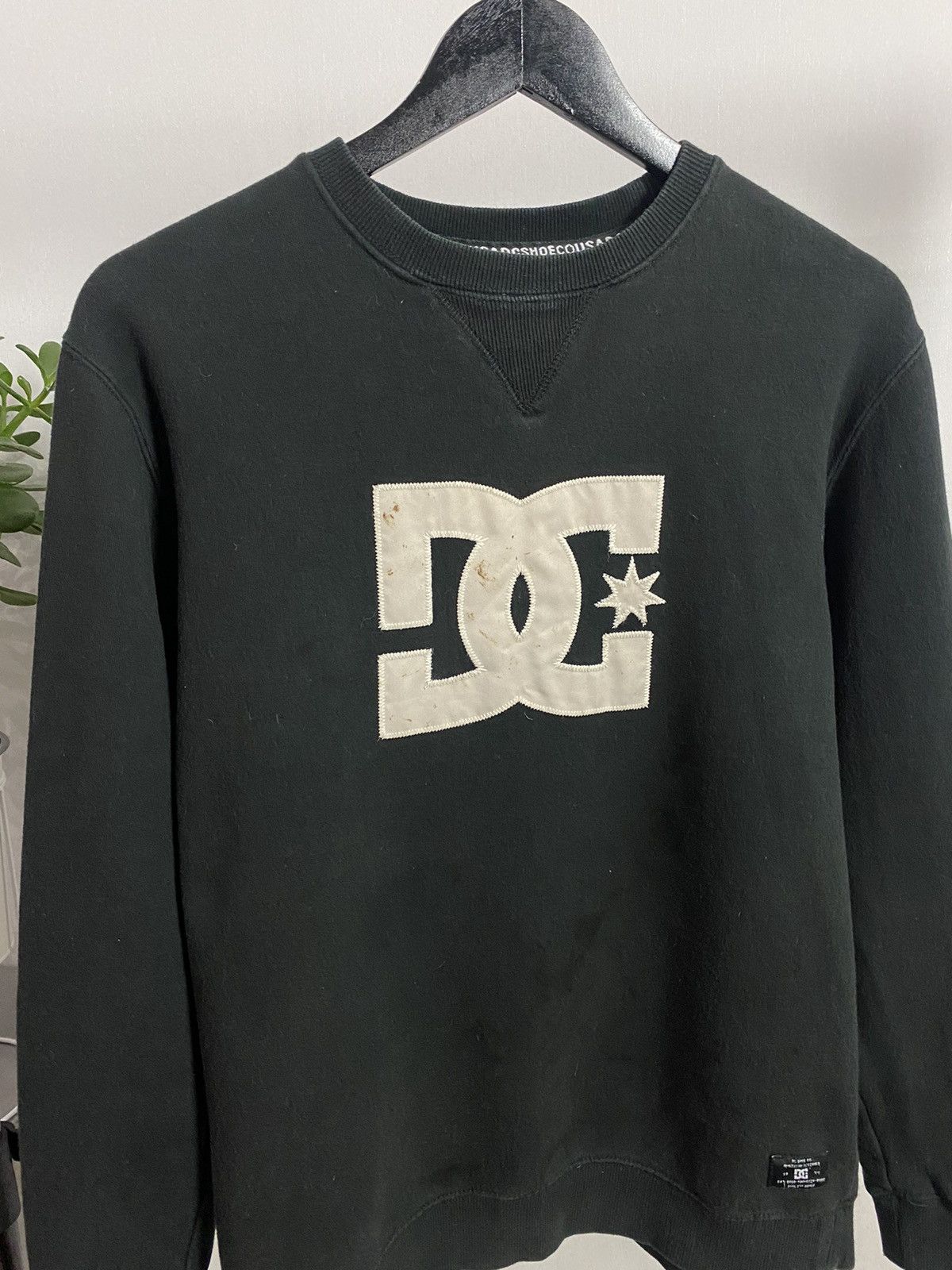 DC × Vintage Vintage DC Logo Black Sweatshirt Size US M / EU 48-50 / 2 - 2 Thumbnail