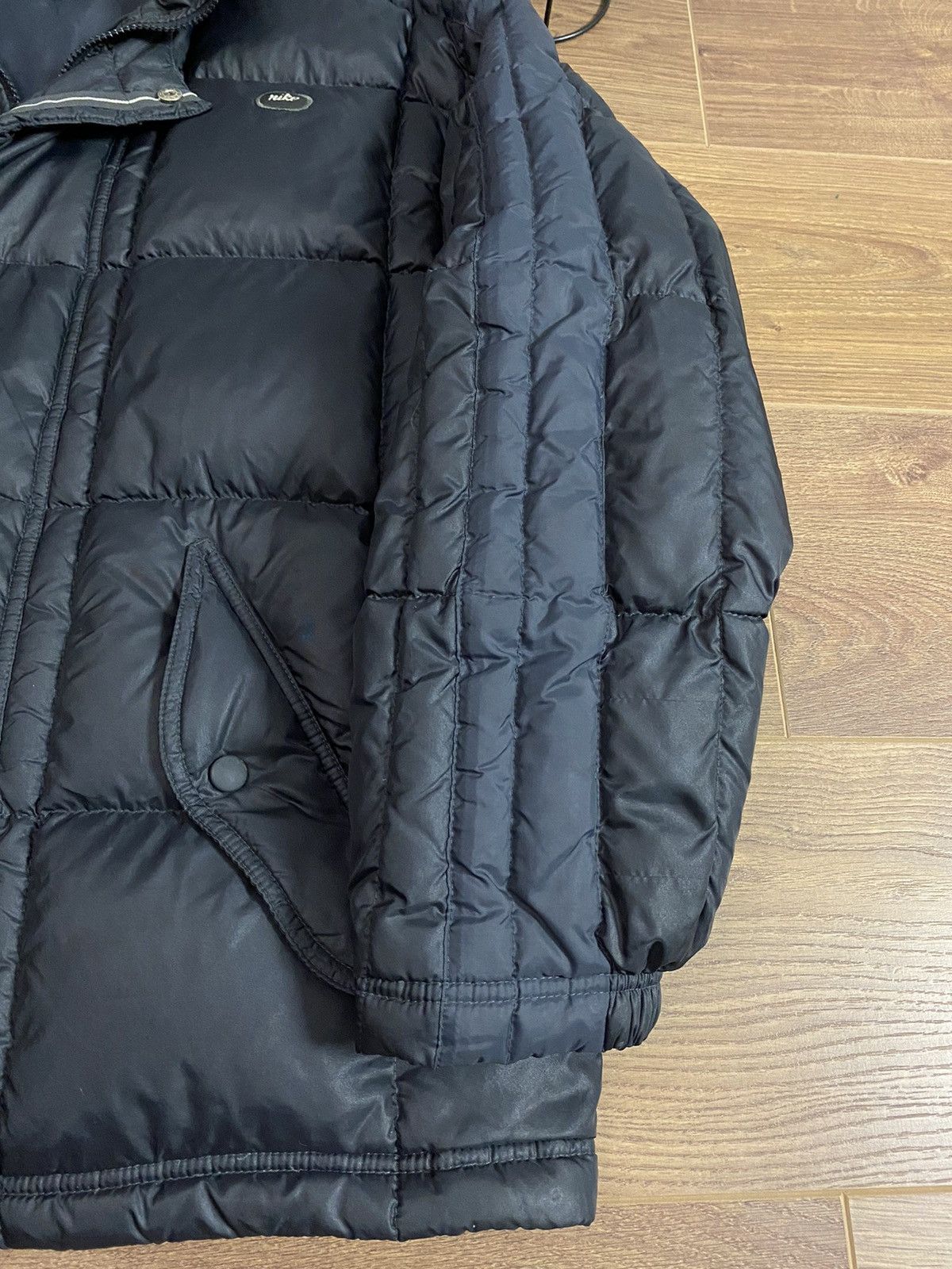Nike × Vintage Vintage Nike Quilted Puffer Black Jacket Size US S / EU 44-46 / 1 - 4 Thumbnail