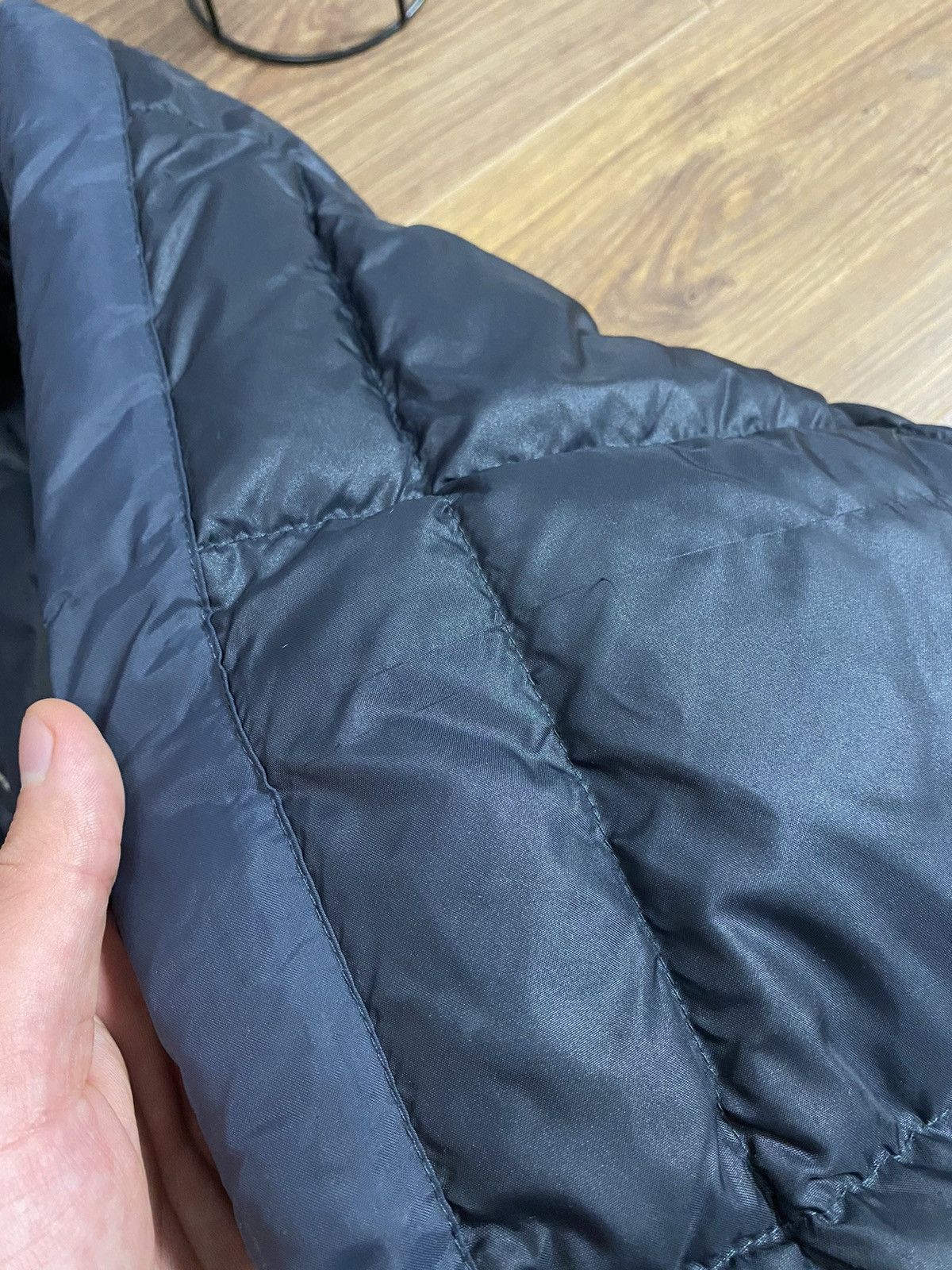 Nike × Vintage Vintage Nike Quilted Puffer Black Jacket Size US S / EU 44-46 / 1 - 11 Thumbnail