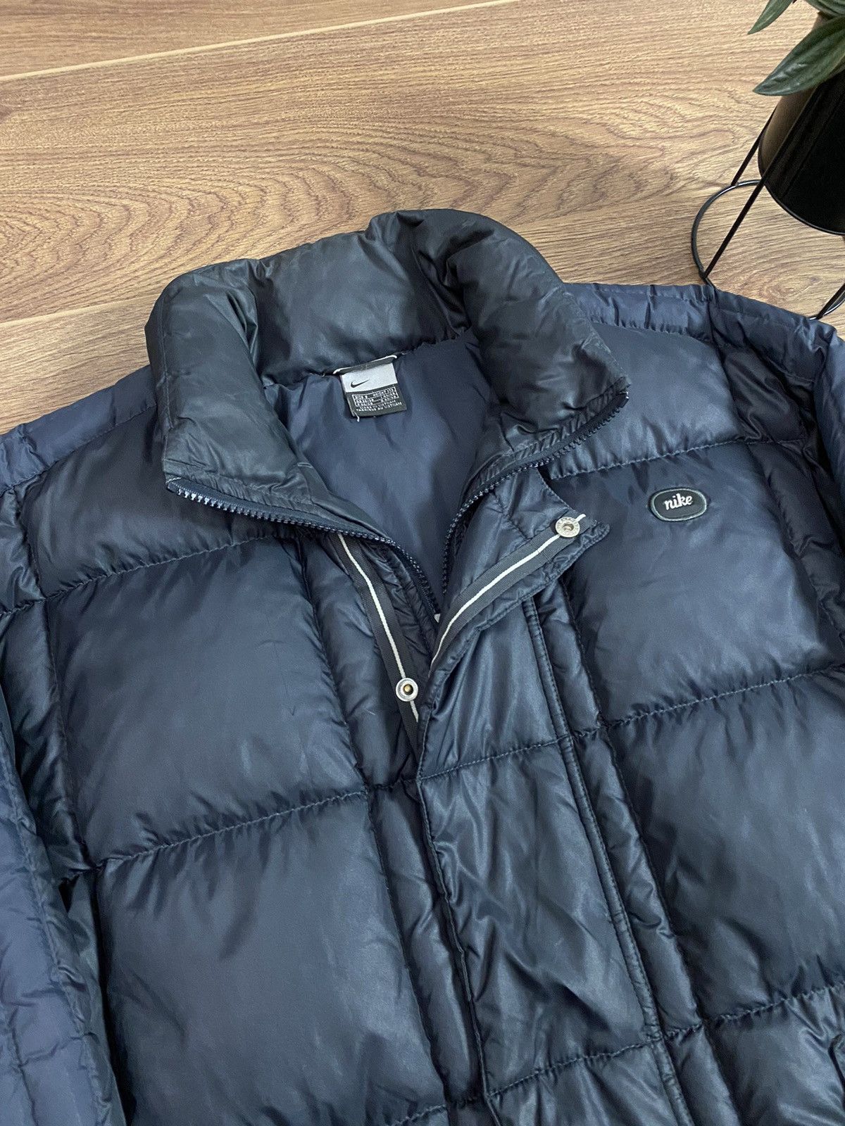 Nike × Vintage Vintage Nike Quilted Puffer Black Jacket Size US S / EU 44-46 / 1 - 3 Thumbnail