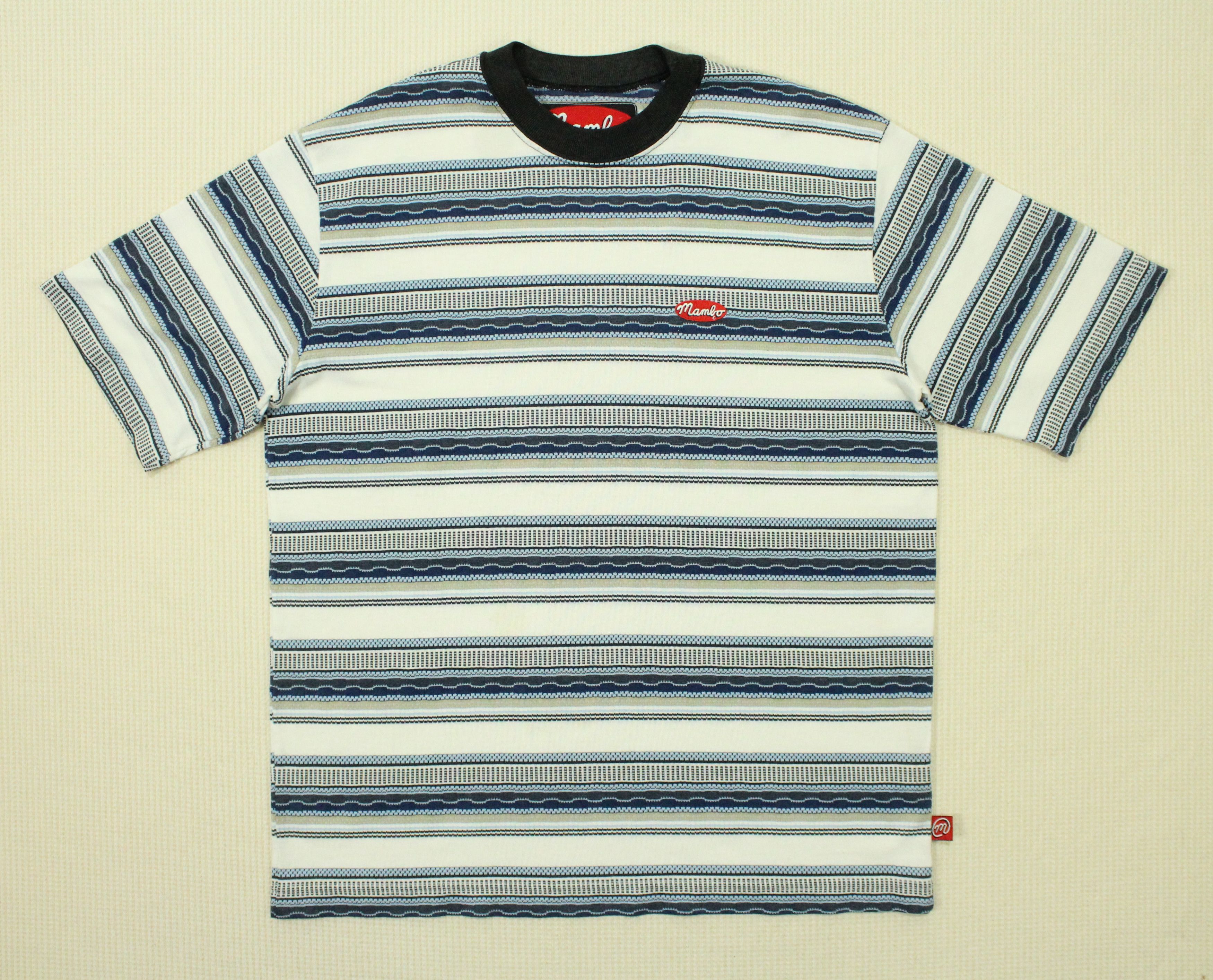 Mambo × Stussy × Vintage Vintage MAMBO T Shirt Striped Surf Skate Grunge Size US S / EU 44-46 / 1 - 4 Thumbnail