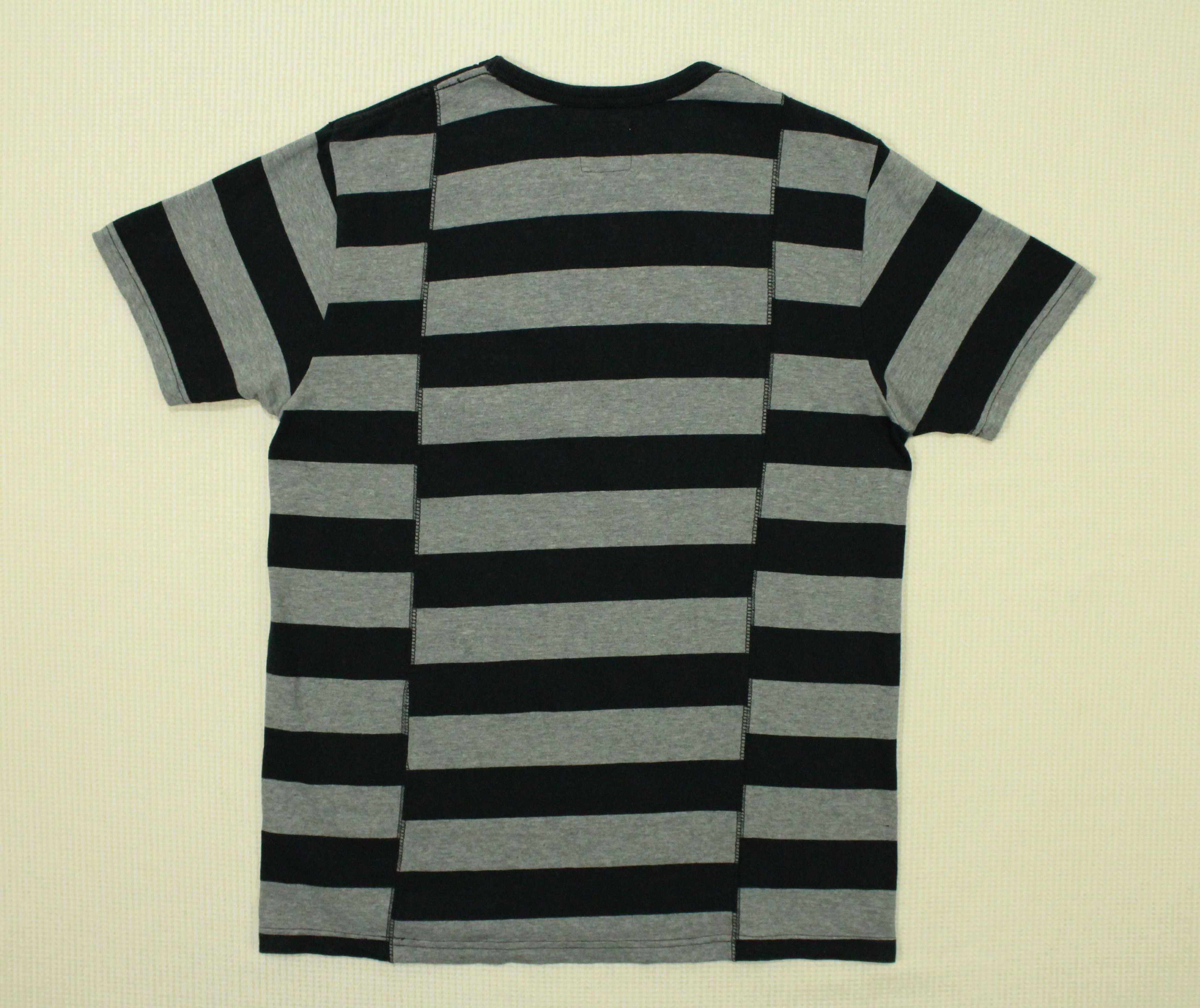 Beams Plus BEAMS PLUS T Shirt Hemp Striped Patchwork Prisoner Borderbum Size US M / EU 48-50 / 2 - 8 Thumbnail
