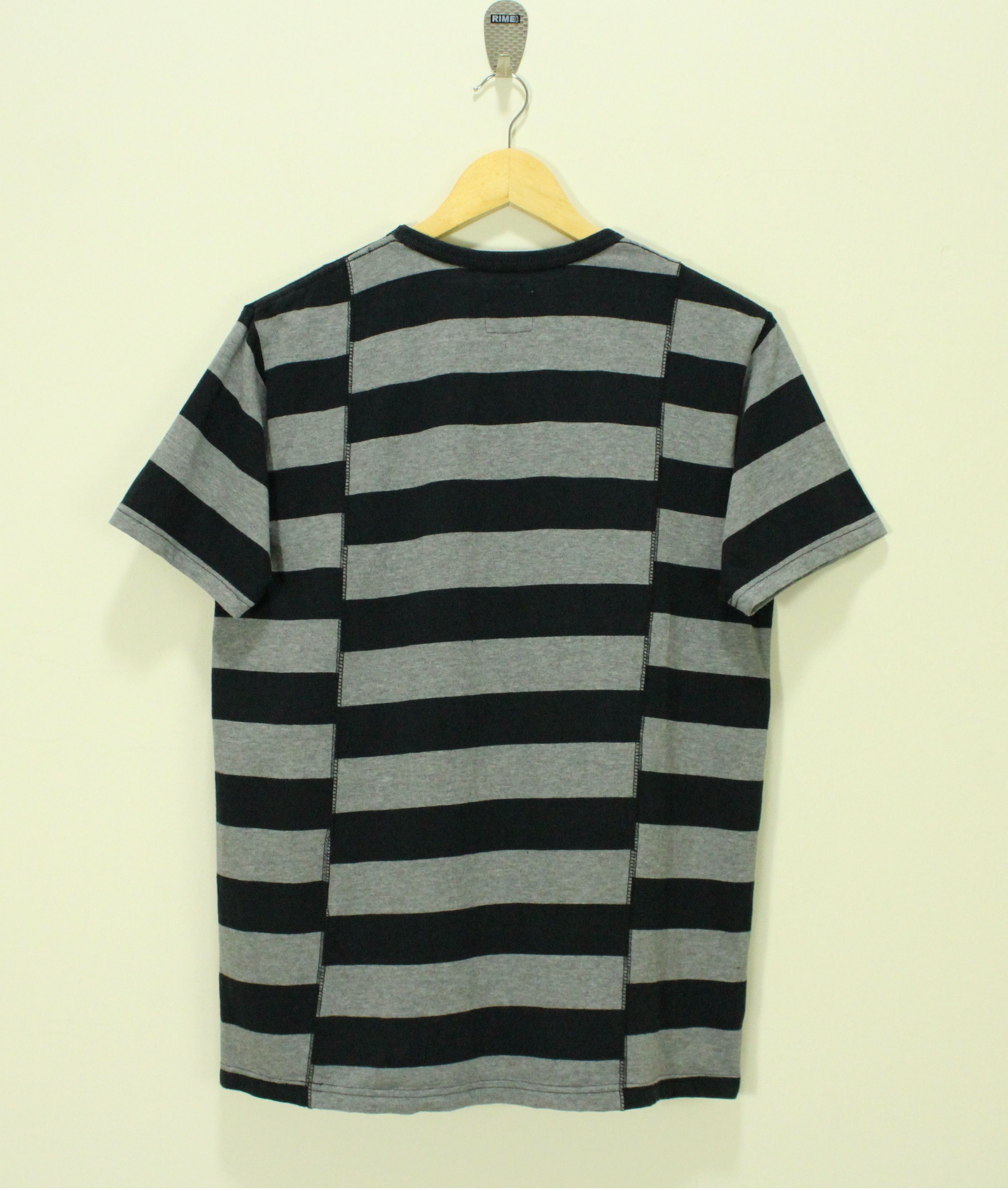 Beams Plus BEAMS PLUS T Shirt Hemp Striped Patchwork Prisoner Borderbum Size US M / EU 48-50 / 2 - 1 Thumbnail