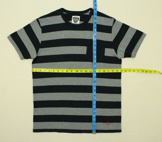 Beams Plus BEAMS PLUS T Shirt Hemp Striped Patchwork Prisoner Borderbum Size US M / EU 48-50 / 2 - 12 Thumbnail