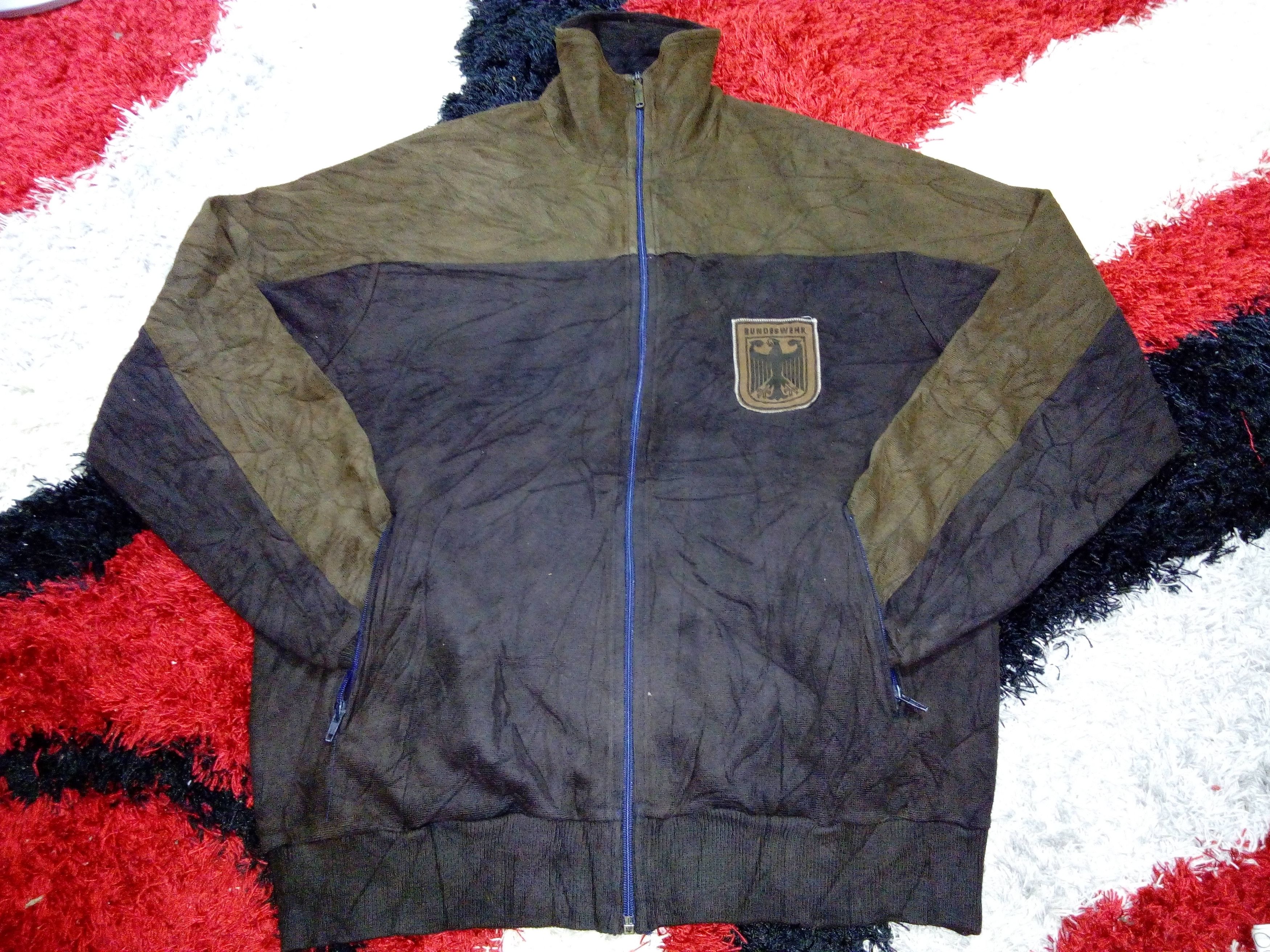 Vintage RARE Bundeswehr W.Germany Army Military Sweater Sweatshirt Size US L / EU 52-54 / 3 - 3 Thumbnail