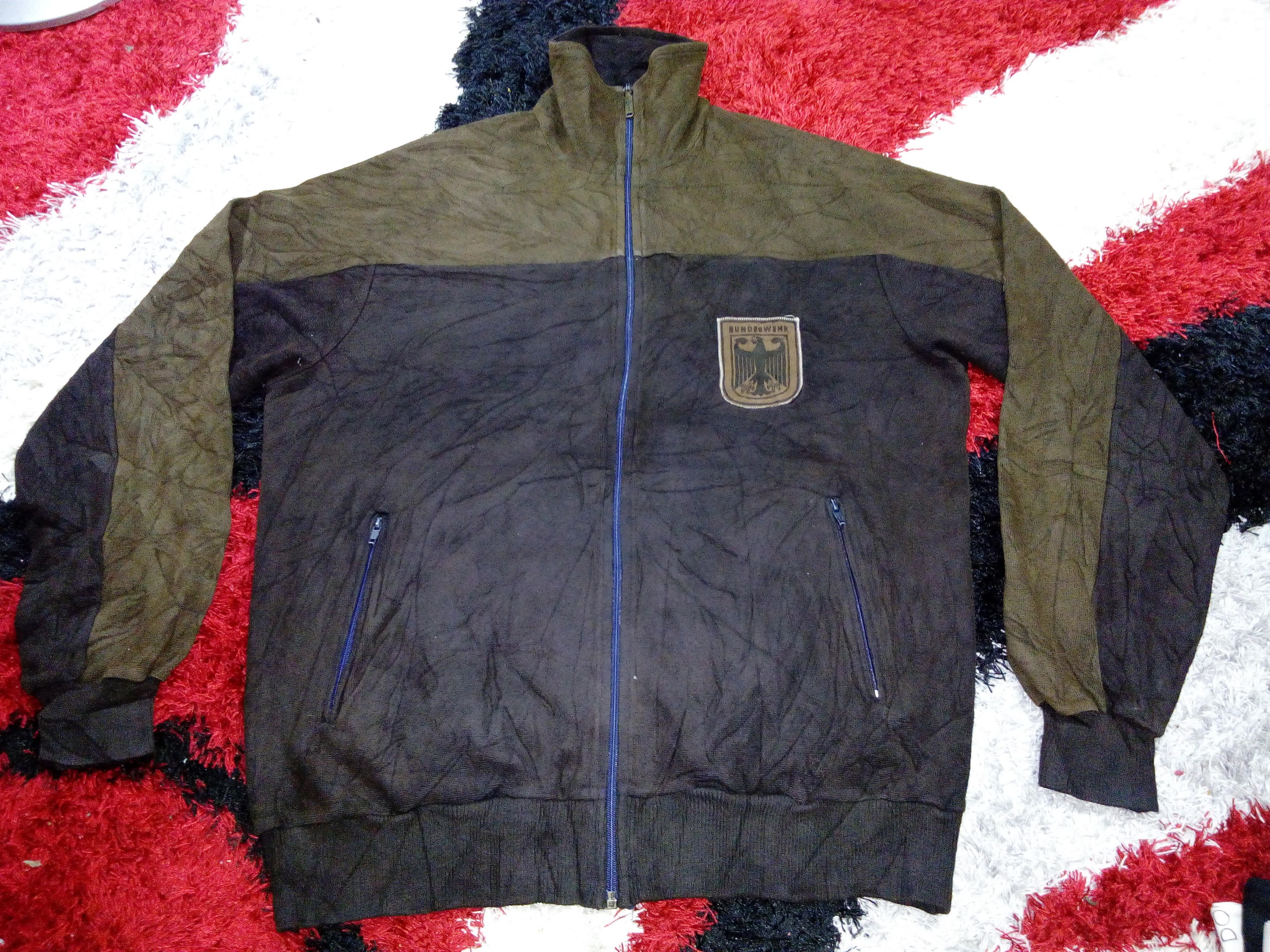 Vintage RARE Bundeswehr W.Germany Army Military Sweater Sweatshirt Size US L / EU 52-54 / 3 - 2 Thumbnail