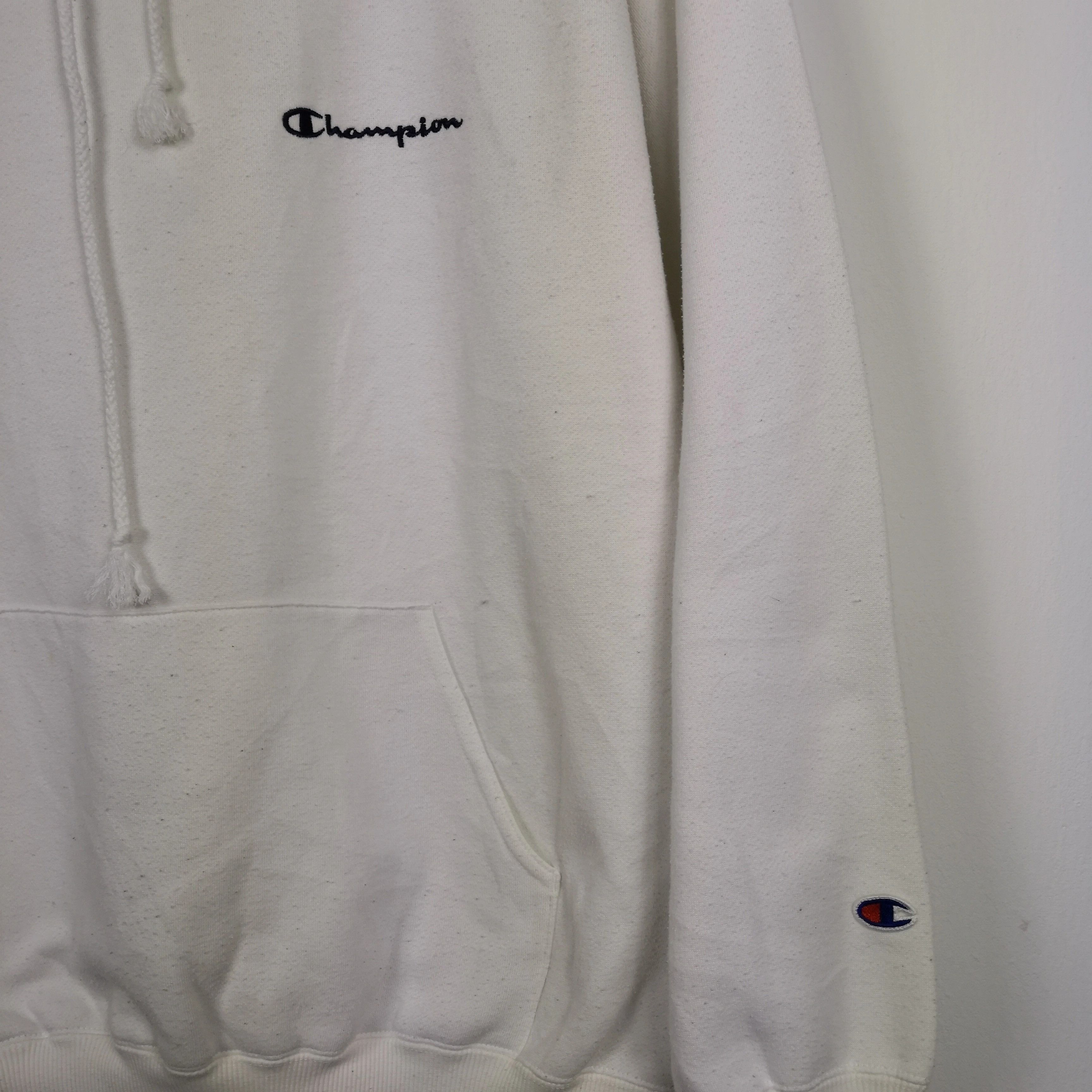 Champion × Vintage Vintage Champion Hoodie Sweatshirt Champion Sweater Size US XL / EU 56 / 4 - 4 Thumbnail