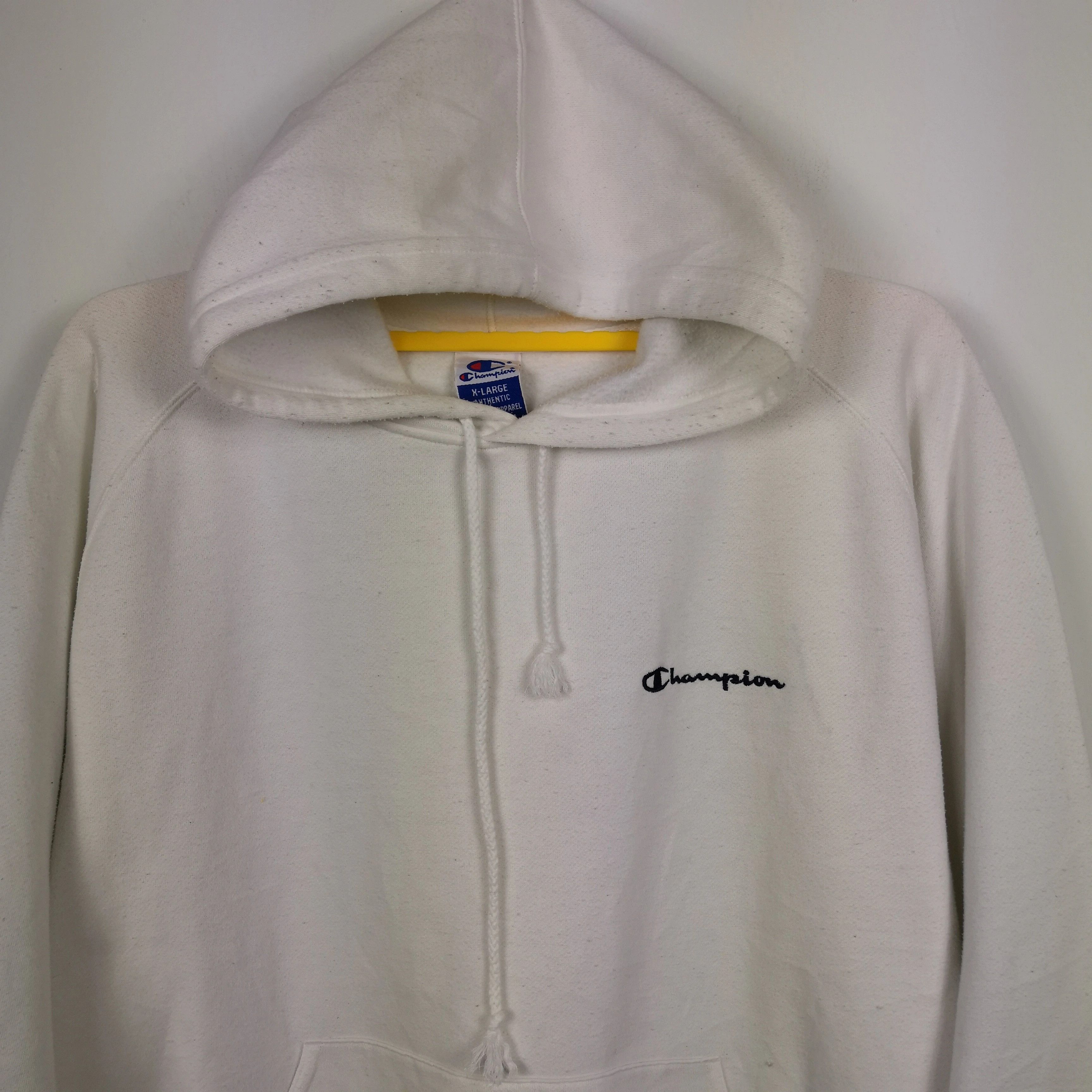 Champion × Vintage Vintage Champion Hoodie Sweatshirt Champion Sweater Size US XL / EU 56 / 4 - 3 Thumbnail