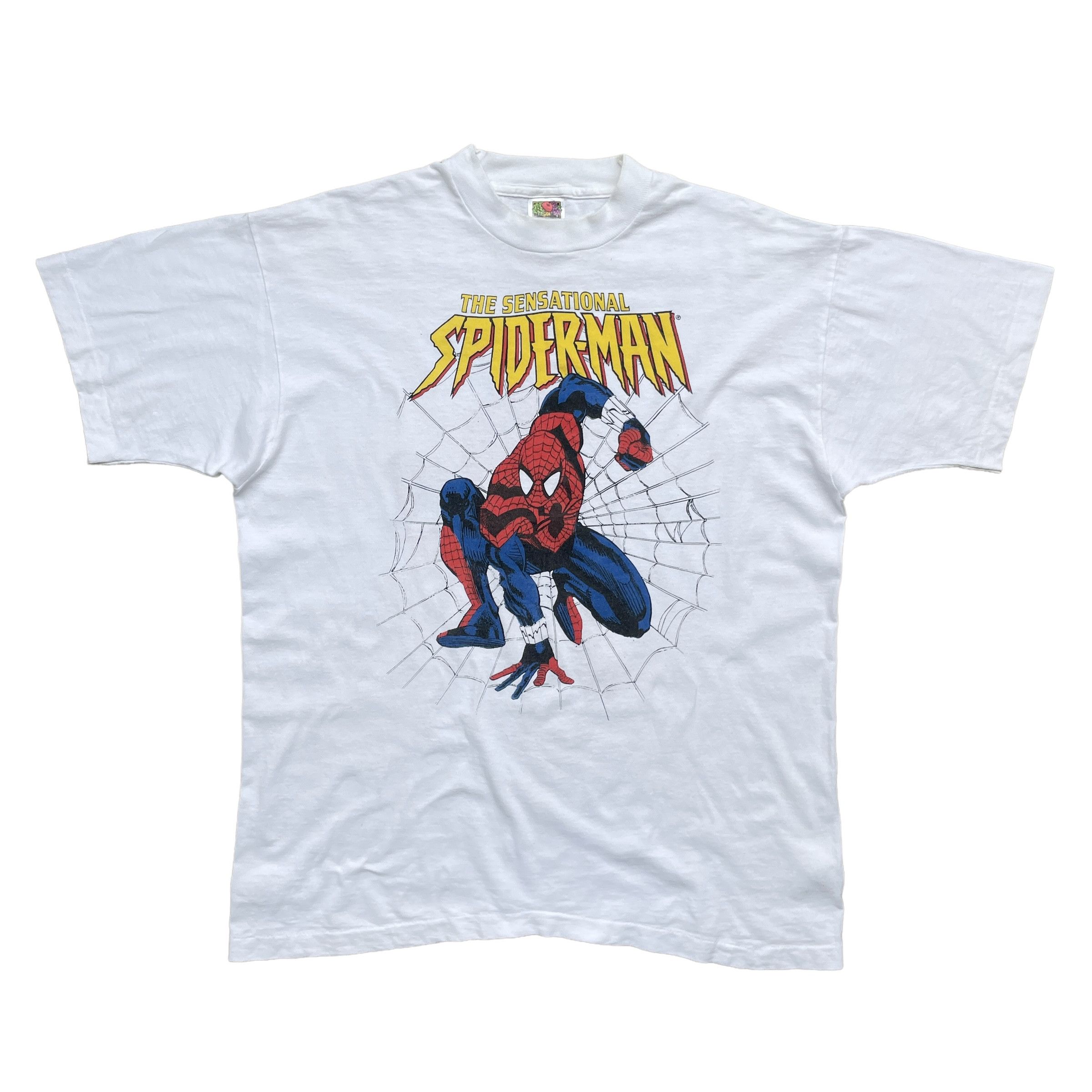 Fruit Of The Loom Vintage rare 1996 Spider-man Spiderman Marvel T 