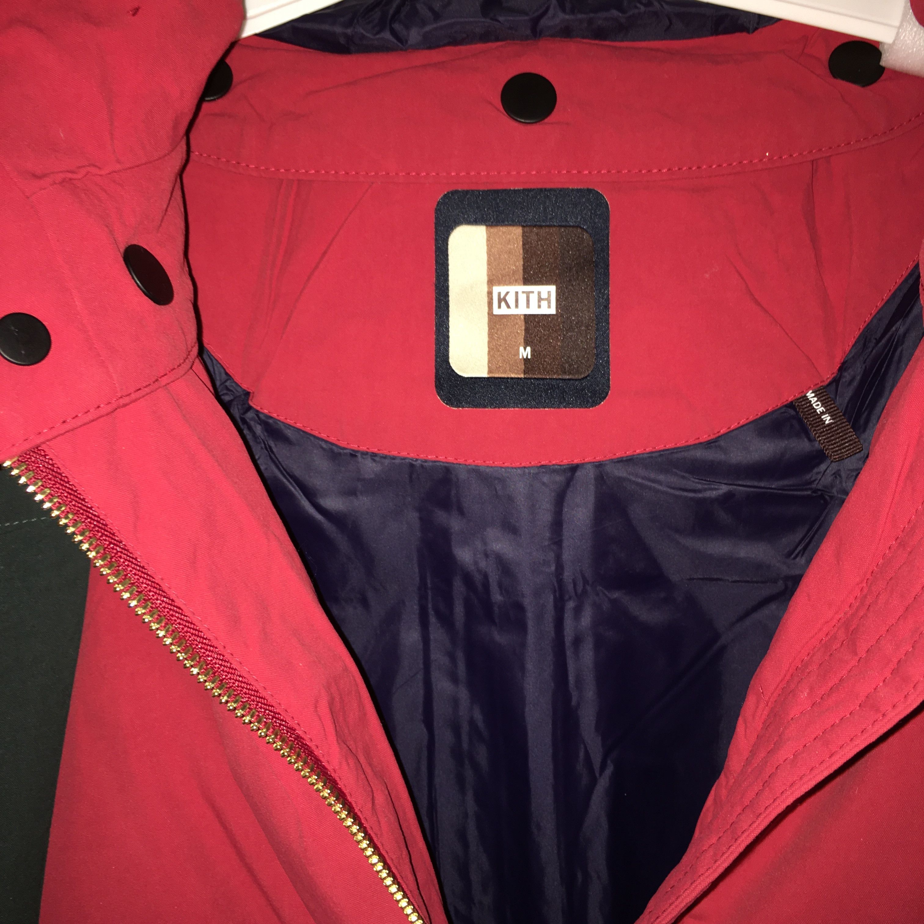 Kith Colourblocked Puffer Down-filled Jacket 'Scarlet' M Size US M / EU 48-50 / 2 - 10 Thumbnail