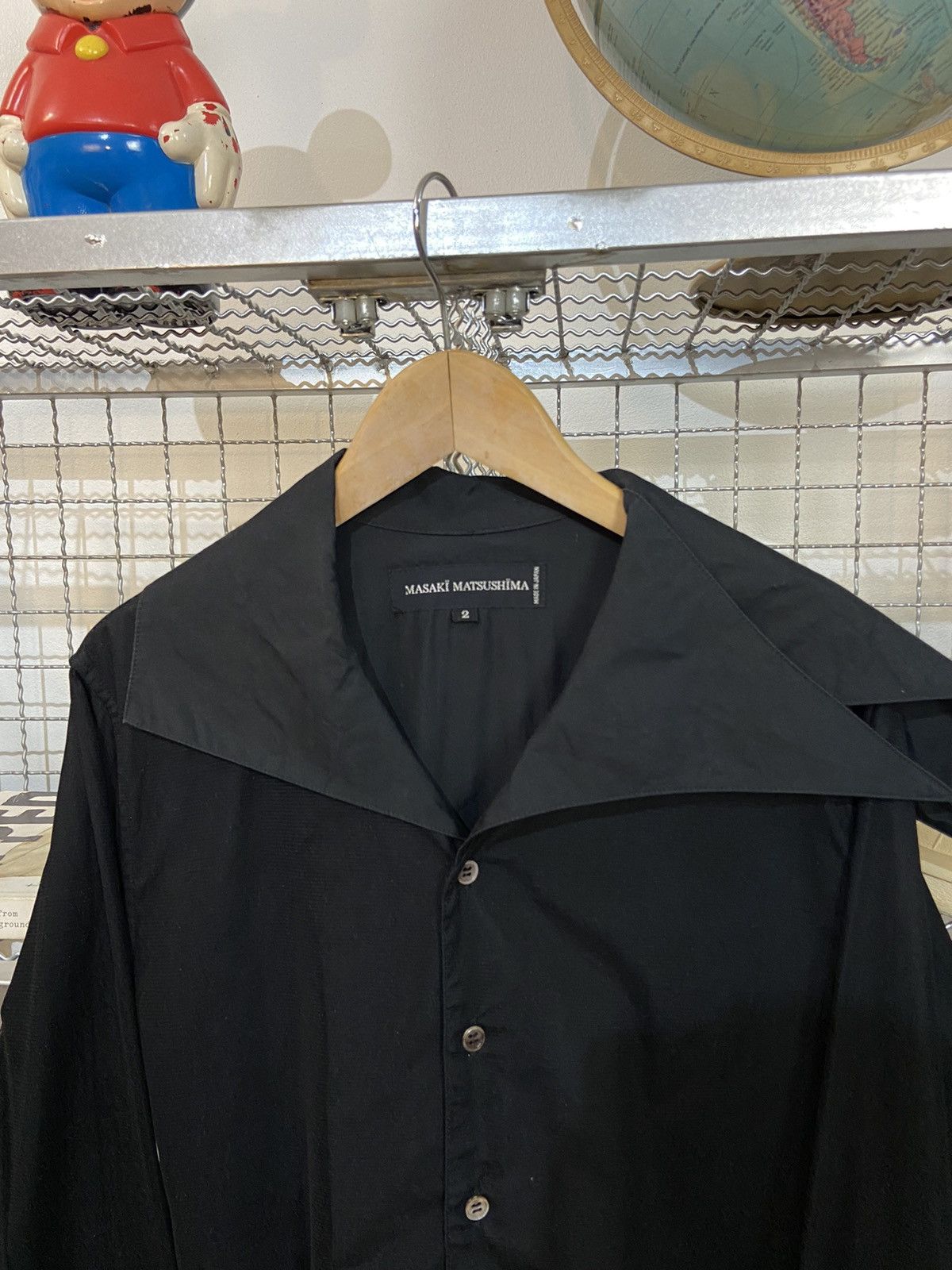 Masaki Matsushima Masaki Matsushima Asymmetric Collar Mesh Layers Shirt Size US M / EU 48-50 / 2 - 6 Thumbnail