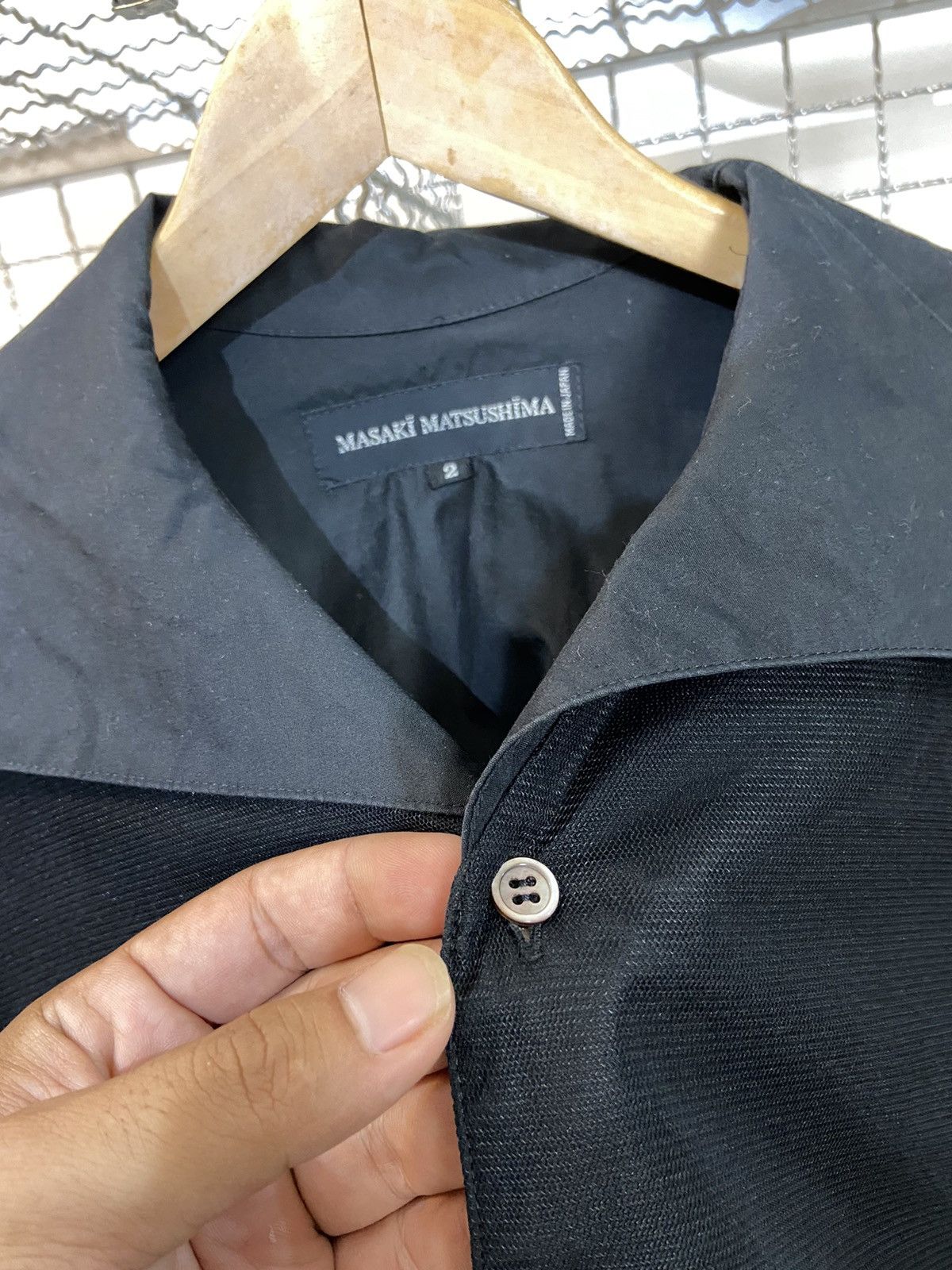 Masaki Matsushima Masaki Matsushima Asymmetric Collar Mesh Layers Shirt Size US M / EU 48-50 / 2 - 11 Thumbnail