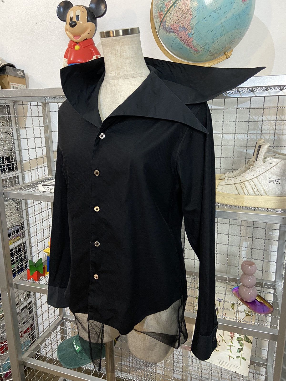 Masaki Matsushima Masaki Matsushima Asymmetric Collar Mesh Layers Shirt Size US M / EU 48-50 / 2 - 22 Thumbnail