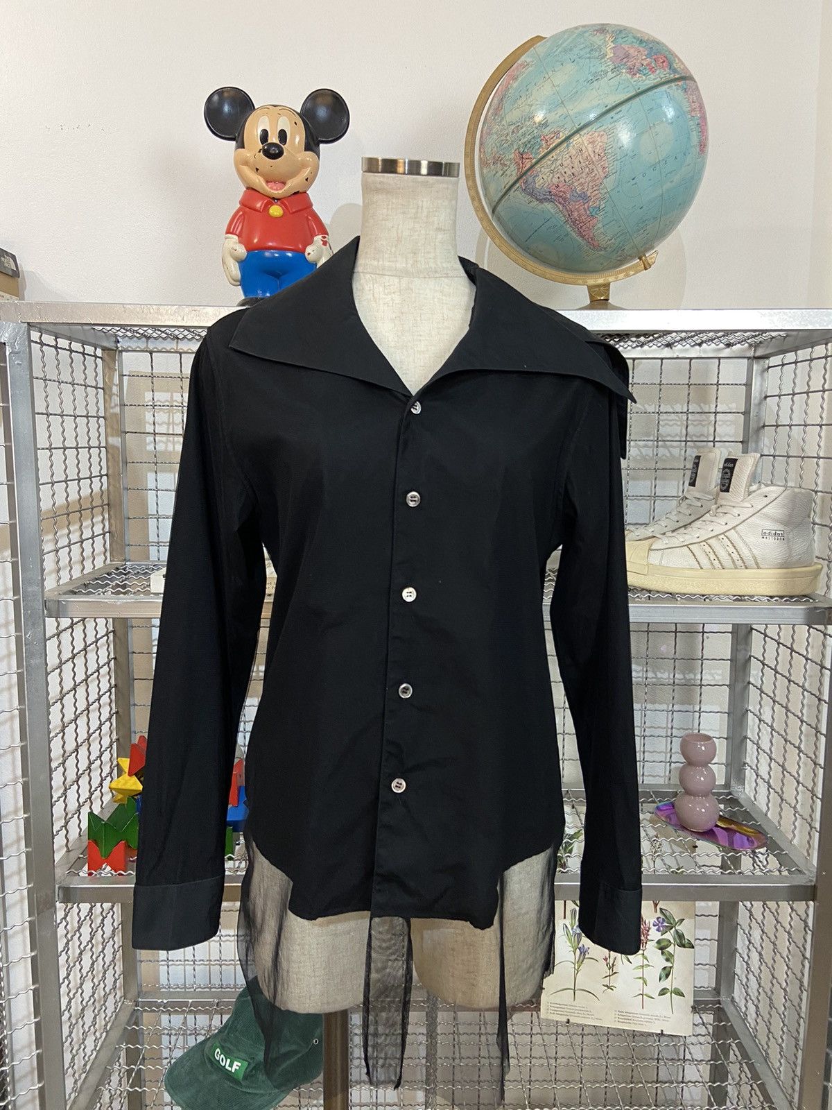 Masaki Matsushima Masaki Matsushima Asymmetric Collar Mesh Layers Shirt Size US M / EU 48-50 / 2 - 17 Thumbnail