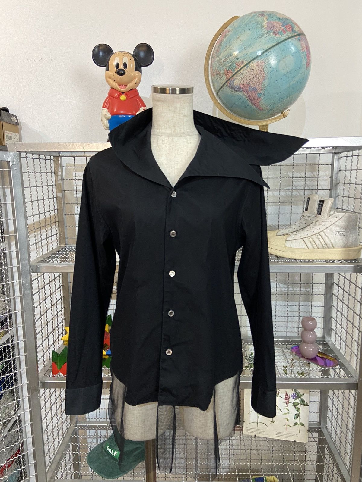 Masaki Matsushima Masaki Matsushima Asymmetric Collar Mesh Layers Shirt Size US M / EU 48-50 / 2 - 16 Thumbnail