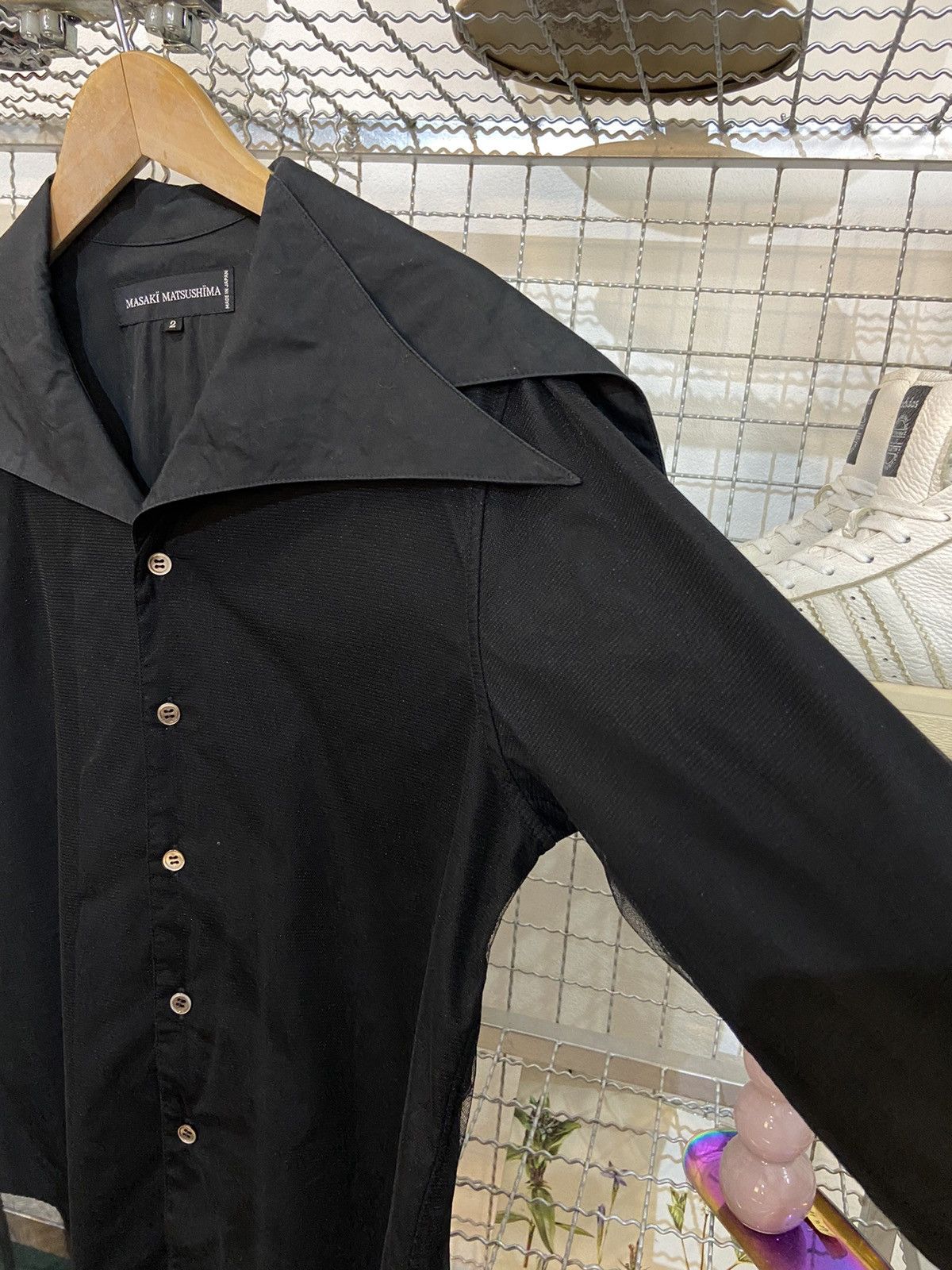 Masaki Matsushima Masaki Matsushima Asymmetric Collar Mesh Layers Shirt Size US M / EU 48-50 / 2 - 10 Thumbnail
