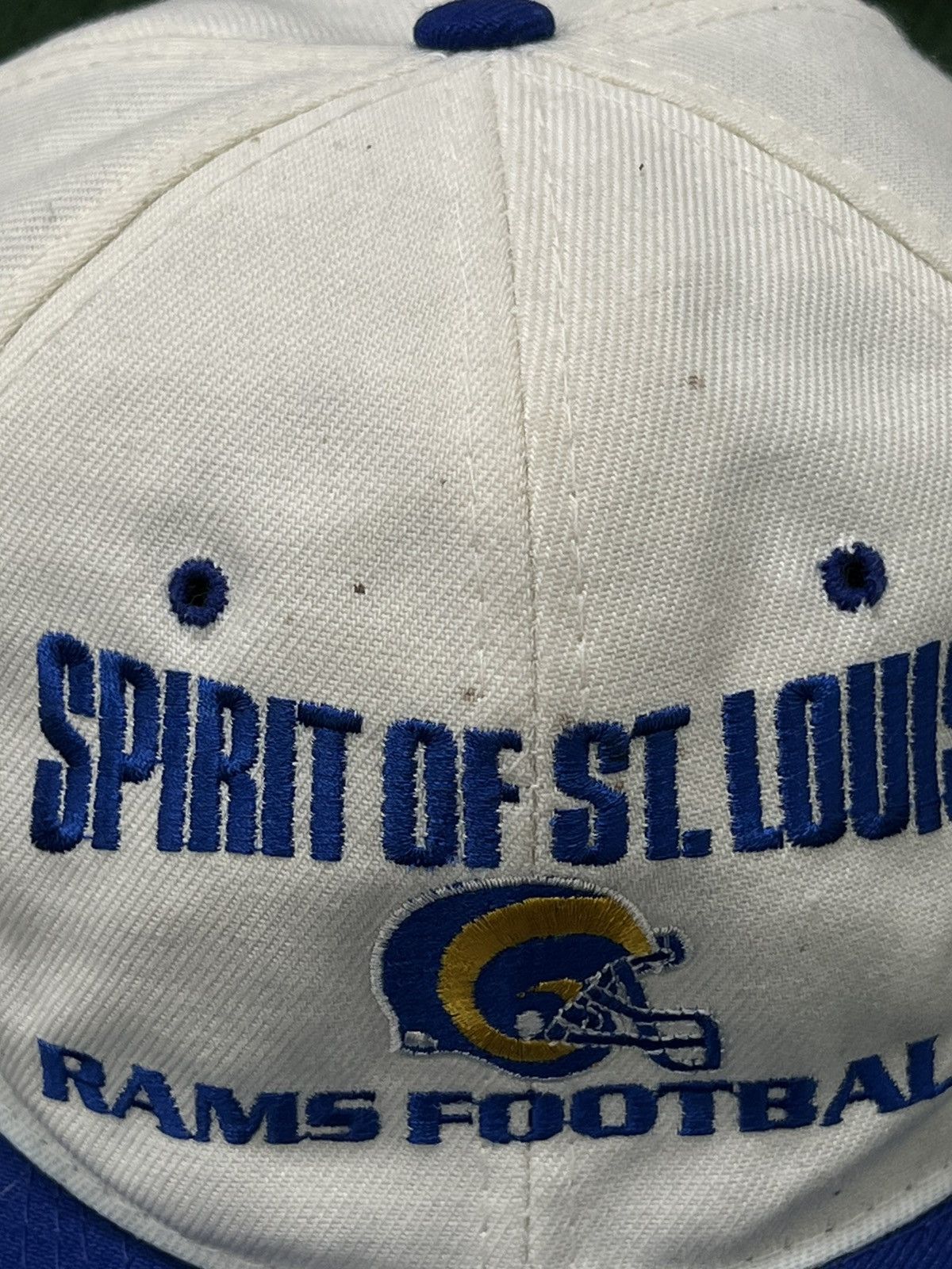 NFL × Vintage Vintage 90s St Louis Rams Two Tone Snap Back Hat Size ONE SIZE - 2 Thumbnail