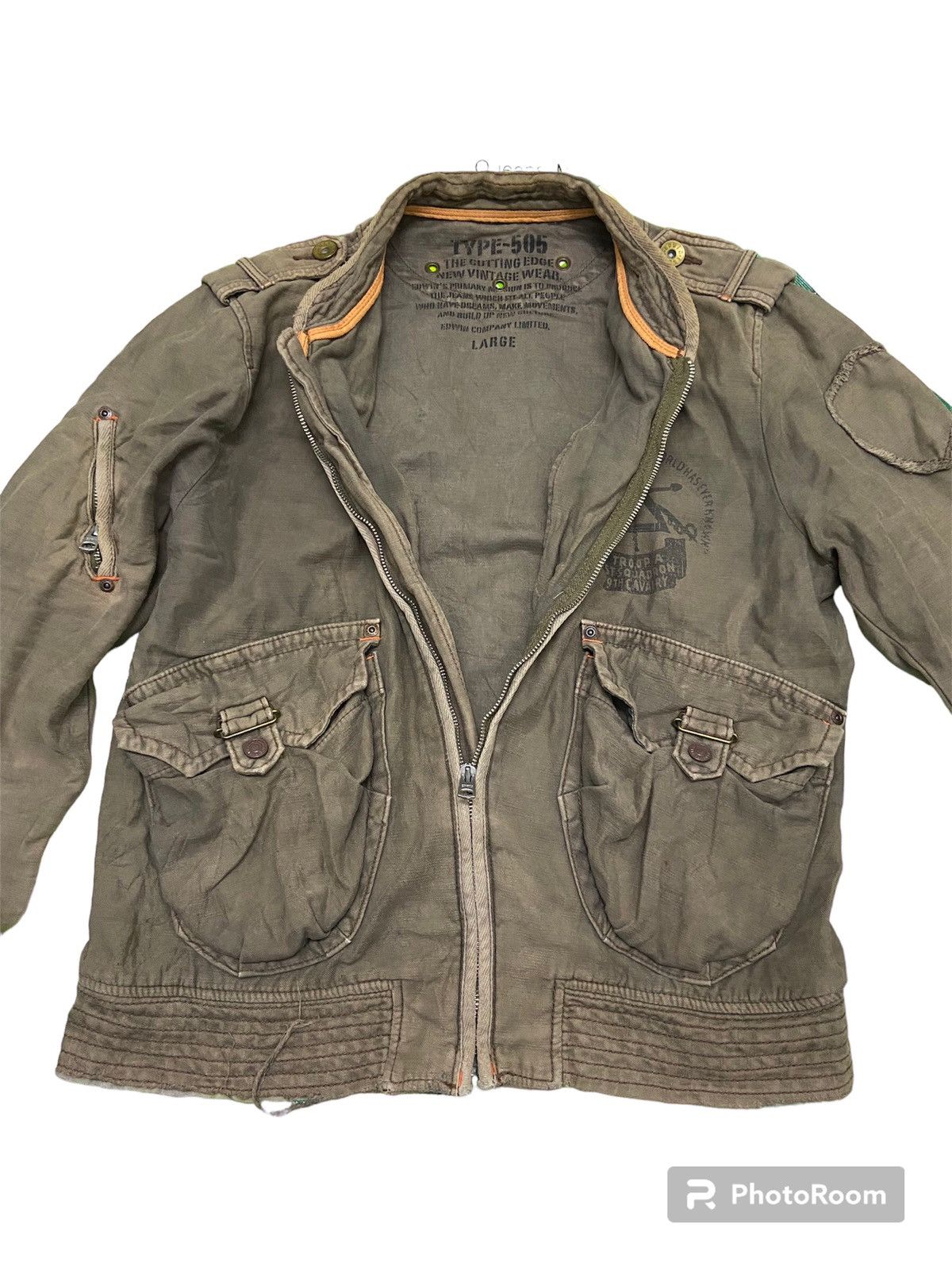 Edwin 🔥🔥🔥Rare vintage edwin jacket multi pocket military style Size US L / EU 52-54 / 3 - 7 Thumbnail