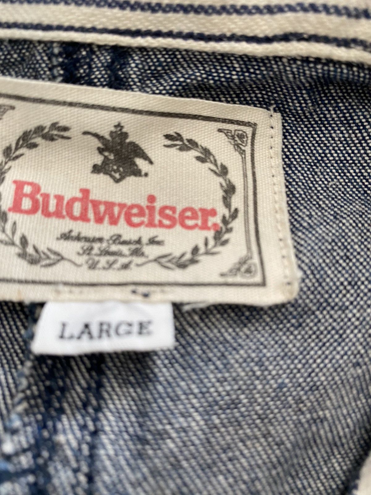 Blue Blue Japan × Budweiser × Vintage Vintage Budweiser Vest Pachwork nice designer Size US L / EU 52-54 / 3 - 12 Thumbnail
