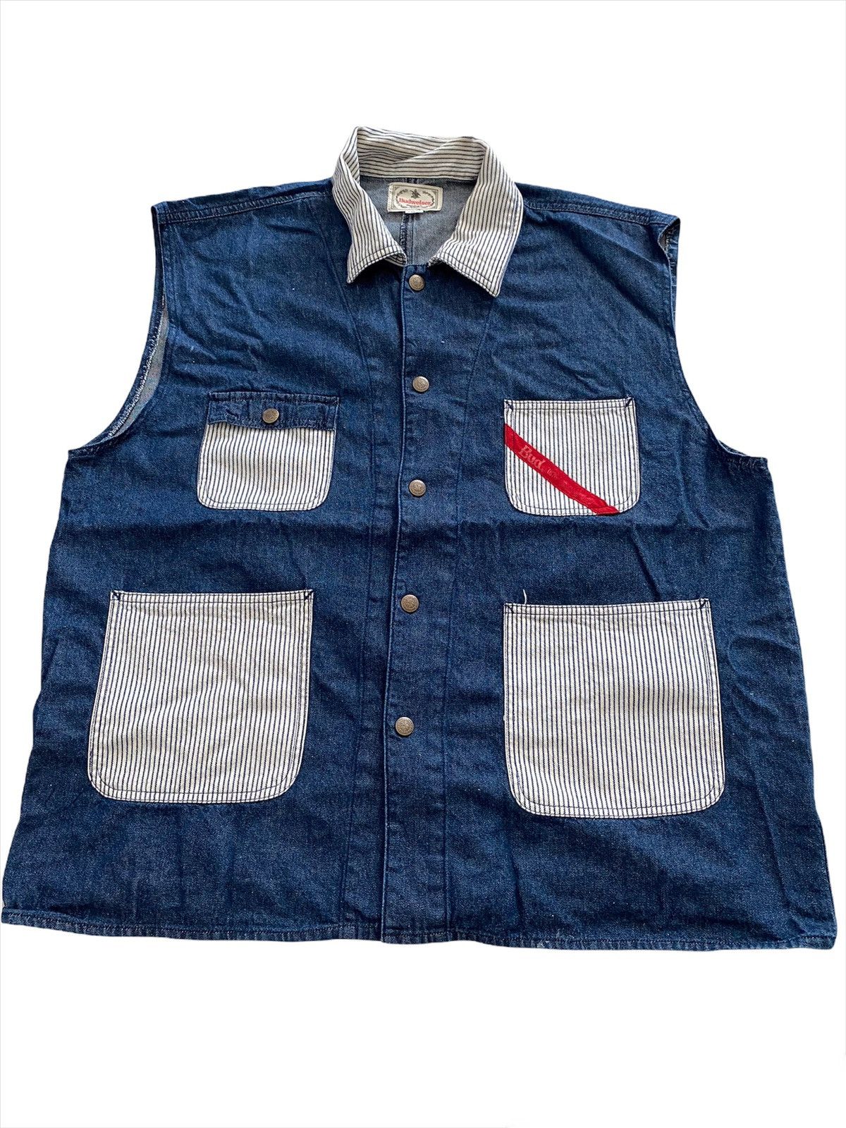 Blue Blue Japan × Budweiser × Vintage Vintage Budweiser Vest Pachwork nice designer Size US L / EU 52-54 / 3 - 2 Thumbnail