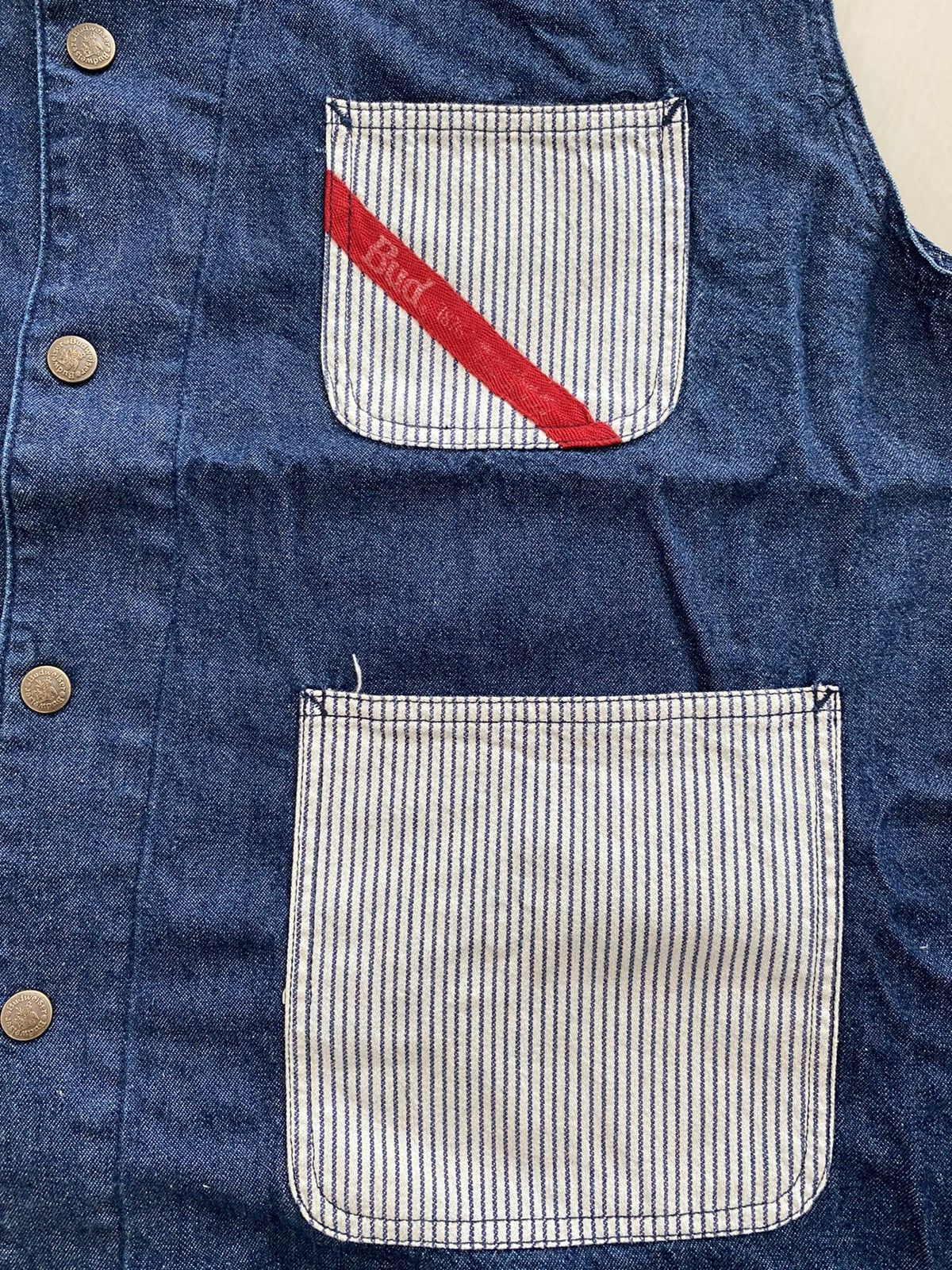 Blue Blue Japan × Budweiser × Vintage Vintage Budweiser Vest Pachwork nice designer Size US L / EU 52-54 / 3 - 7 Thumbnail