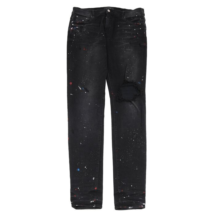 Amiri best sale splatter jeans