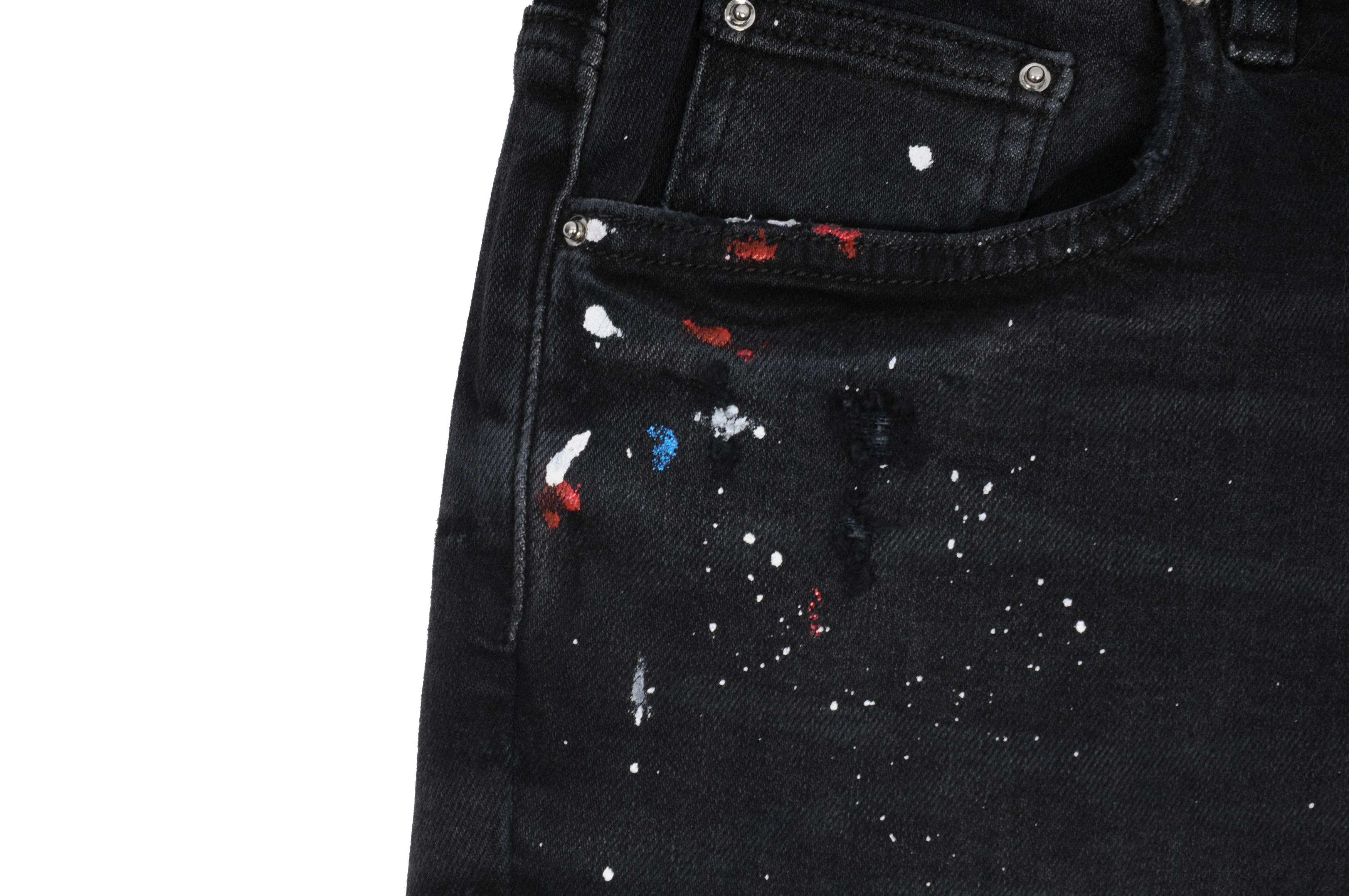 Amiri Paint Splatter Broken Knee Blowout Distressed Skinny Jeans Size US 36 / EU 52 - 6 Thumbnail