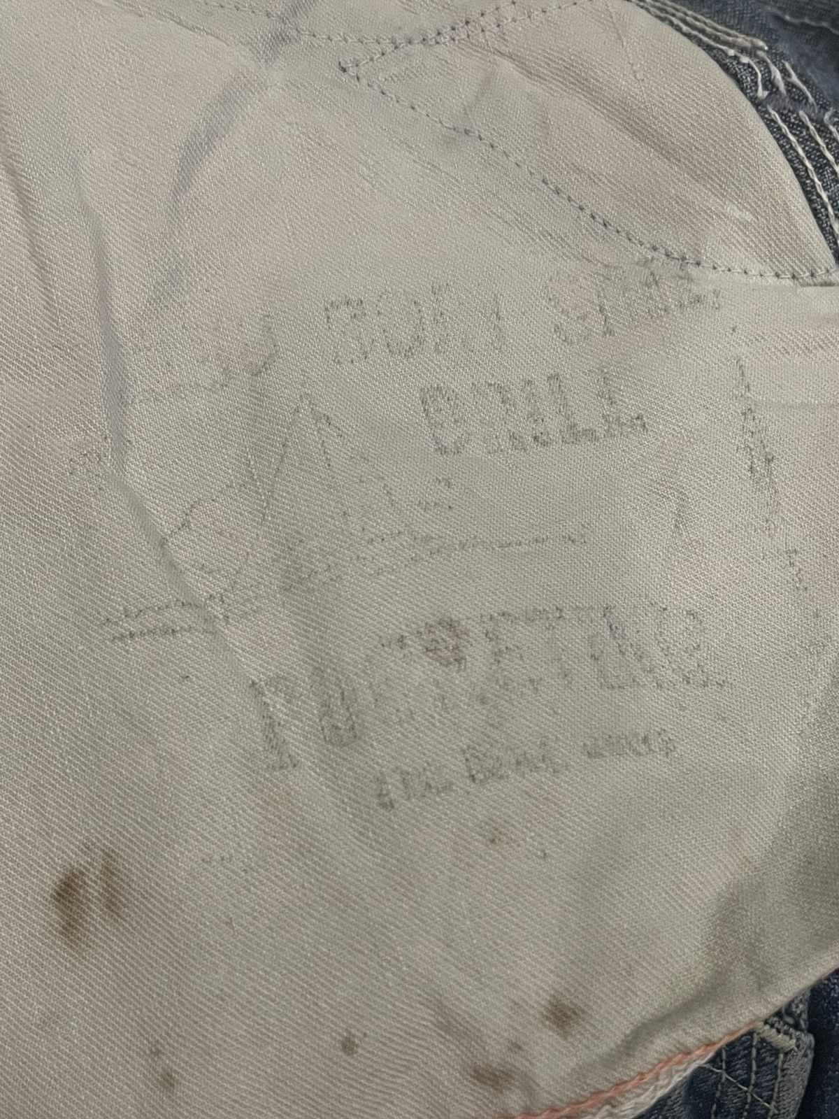 Anvil × Vintage Vintage 50’s Anvil Brand Worker Denim Size US 31 - 19 Thumbnail