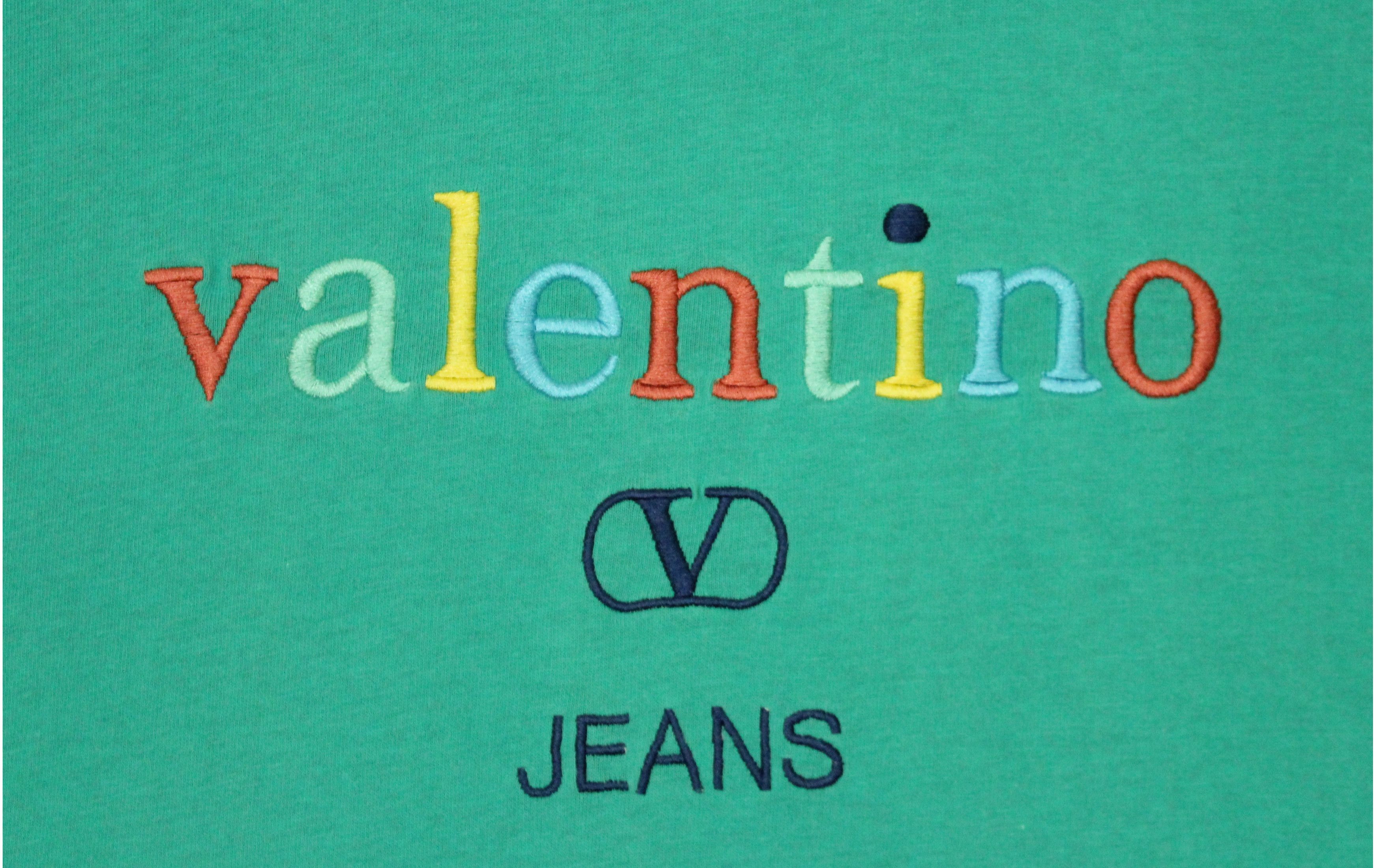Vintage ITALIAN DESIGNER 🔥 VALENTINO T Shirt Embroidered Vintage Size US M / EU 48-50 / 2 - 6 Thumbnail