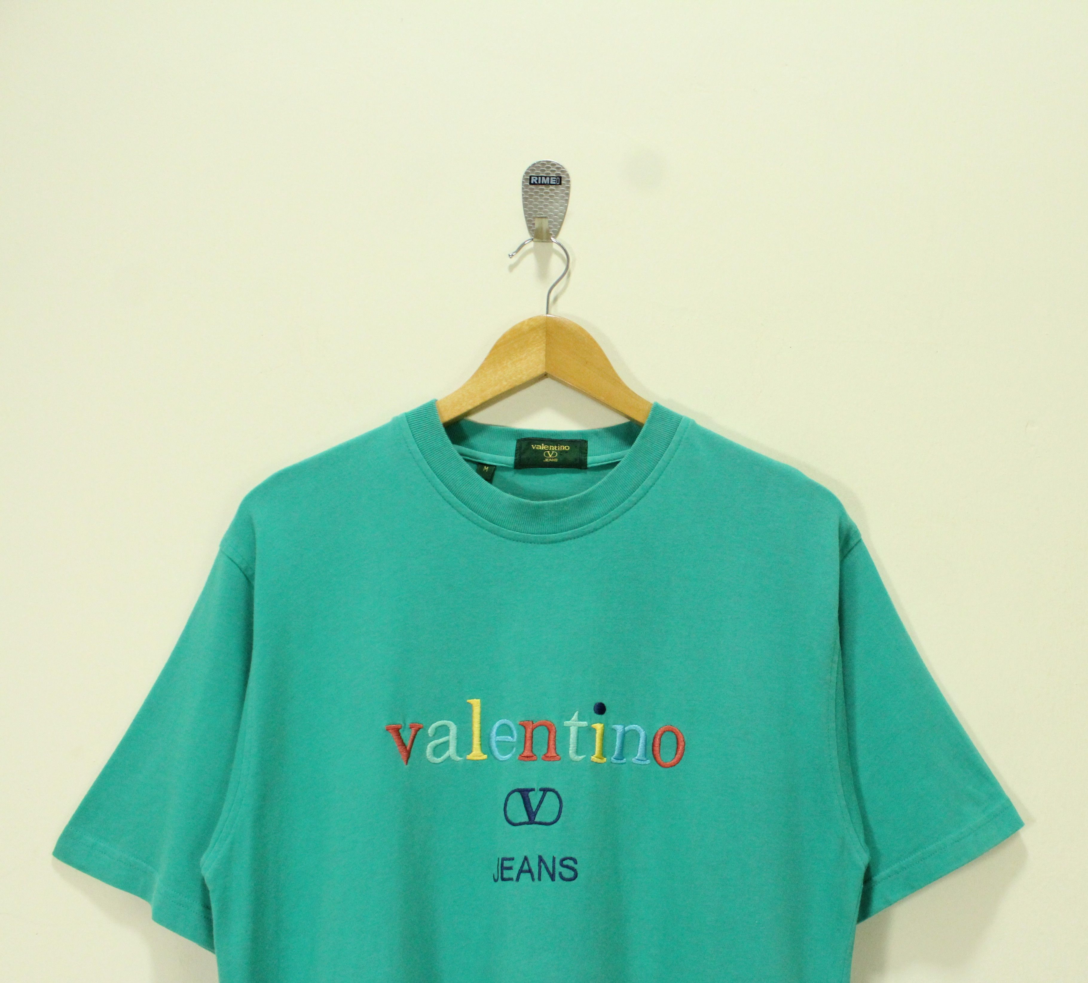Vintage ITALIAN DESIGNER 🔥 VALENTINO T Shirt Embroidered Vintage Size US M / EU 48-50 / 2 - 1 Thumbnail