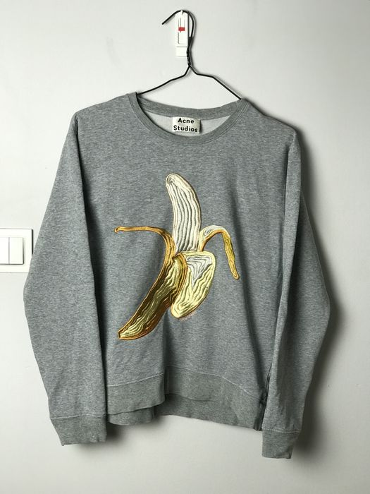 Acne shop banana sweatshirt