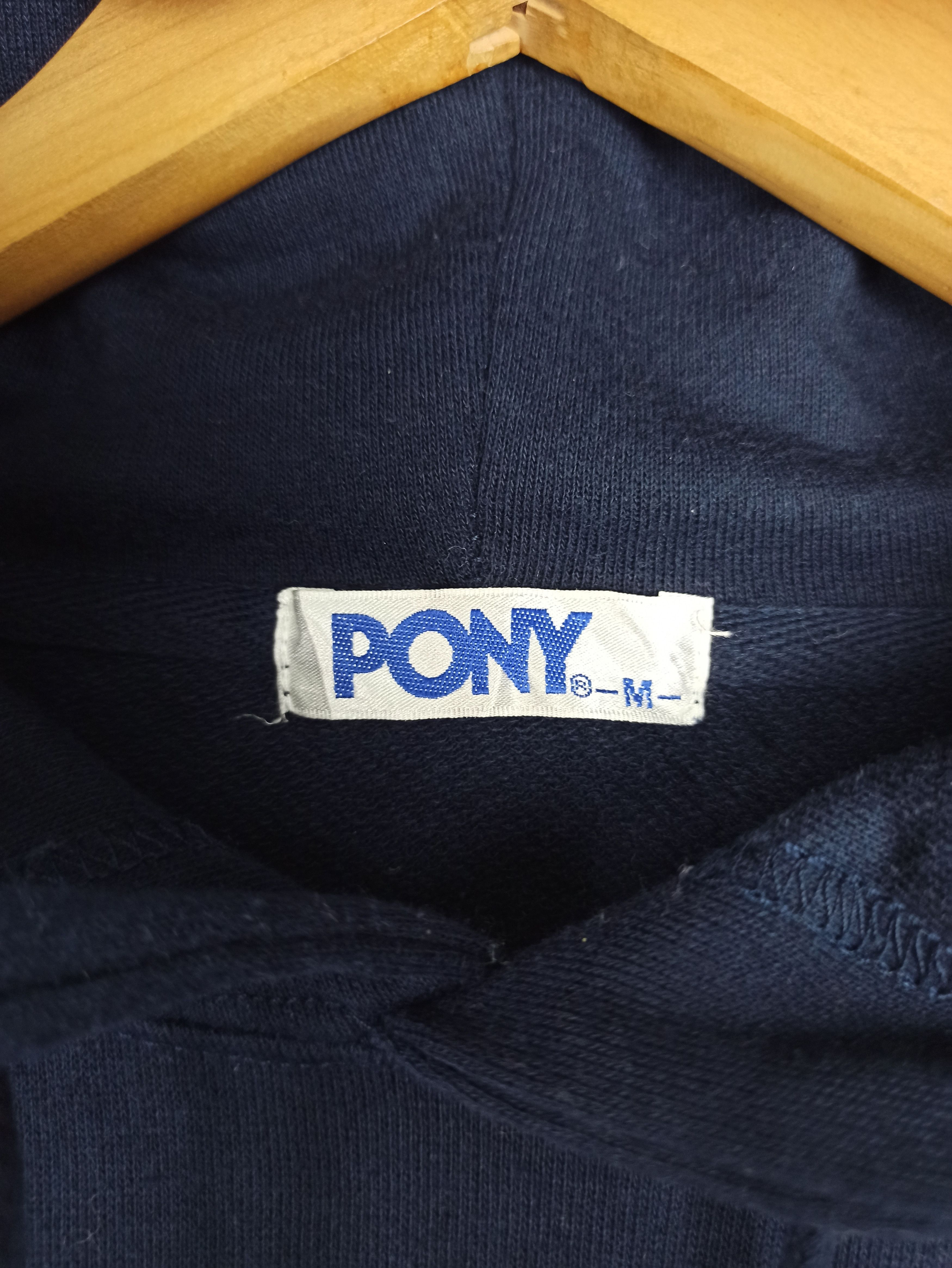 PONY Rare Pony Hoodie Sweatshirt Big Logo for Ladies (c38) Size ONE SIZE - 6 Thumbnail