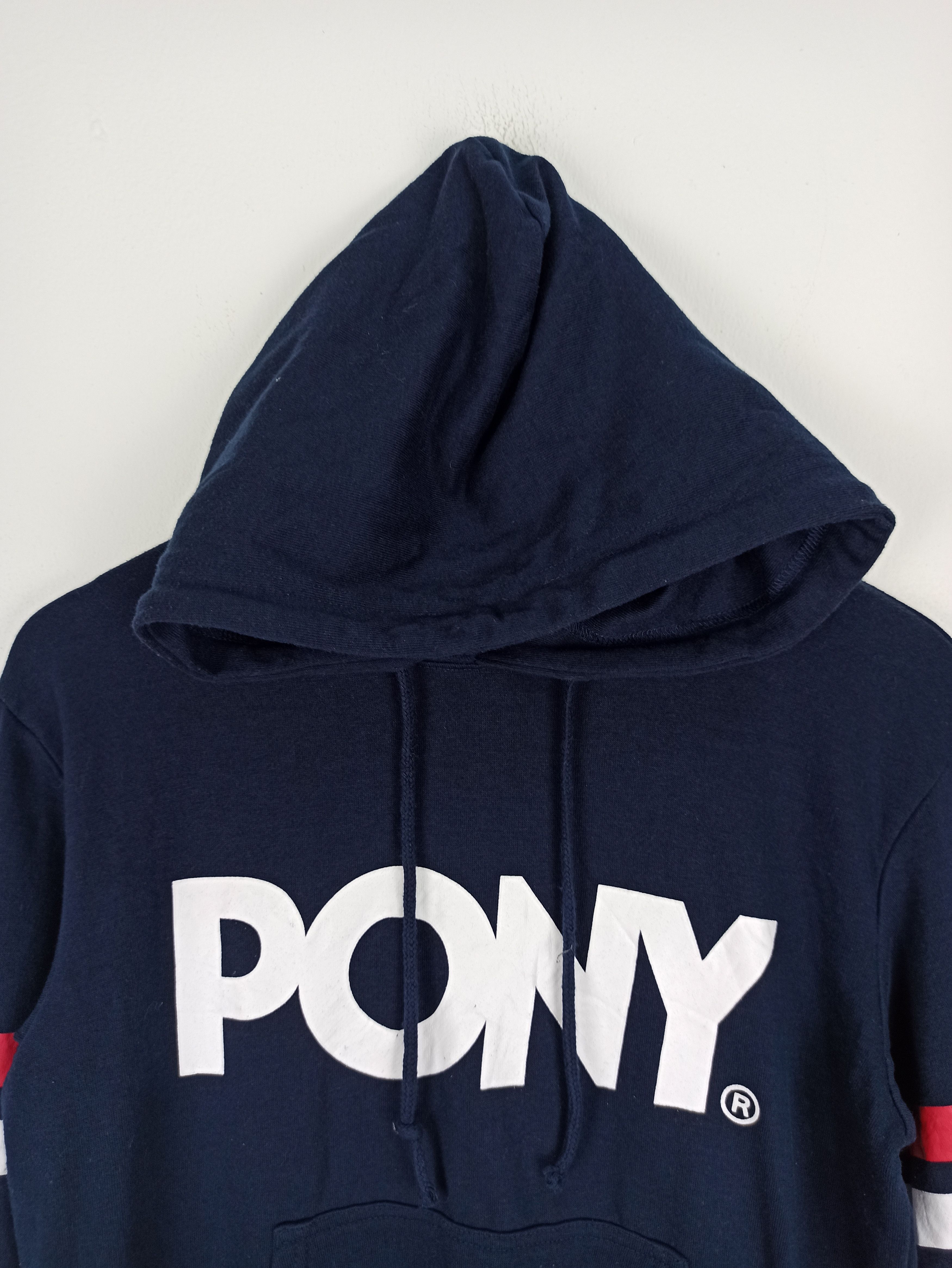 PONY Rare Pony Hoodie Sweatshirt Big Logo for Ladies (c38) Size ONE SIZE - 2 Thumbnail
