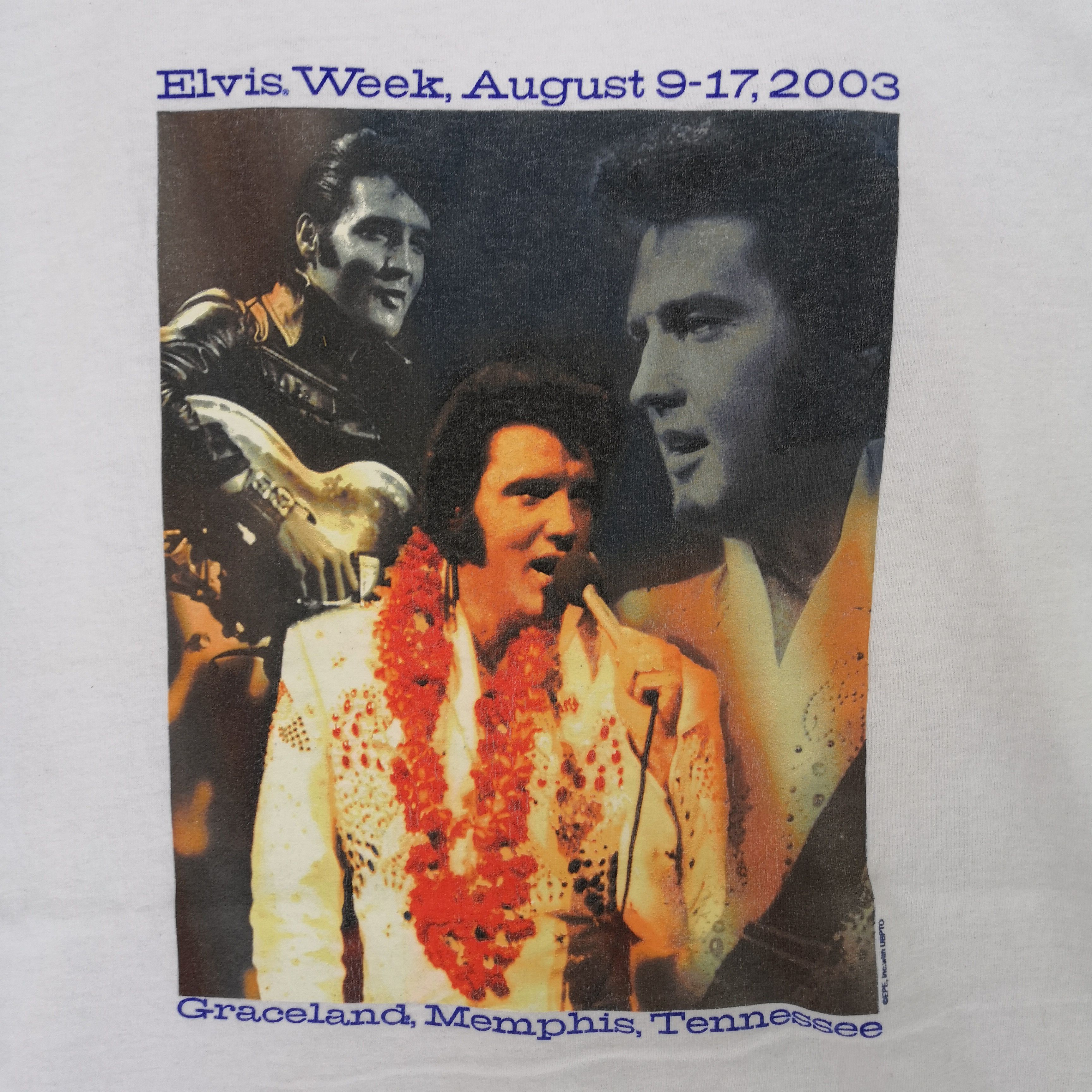 Band Tees Vintage Elvis Presley Week T Shirt Tennessee 56789 Size US L / EU 52-54 / 3 - 4 Thumbnail