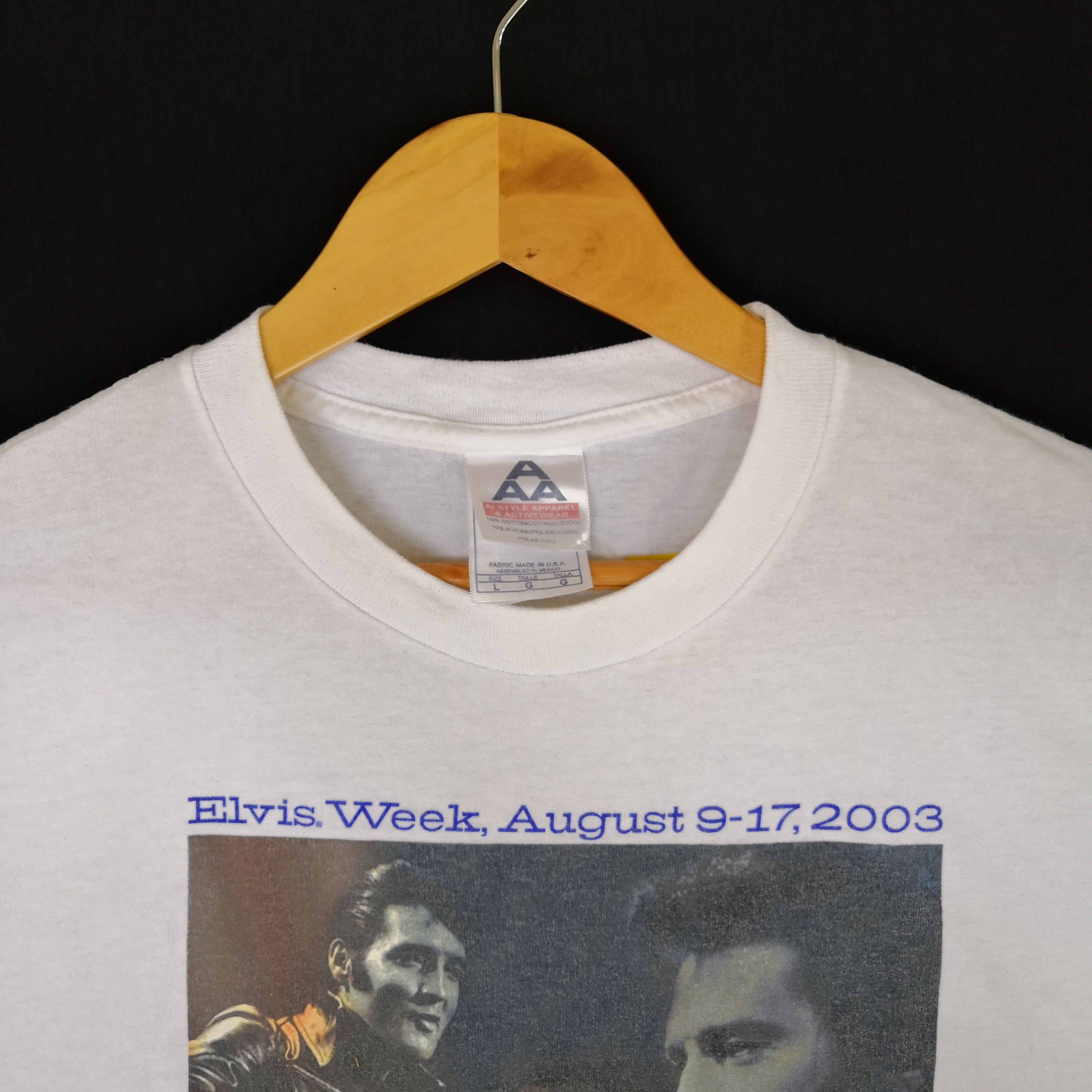 Band Tees Vintage Elvis Presley Week T Shirt Tennessee 56789 Size US L / EU 52-54 / 3 - 5 Thumbnail