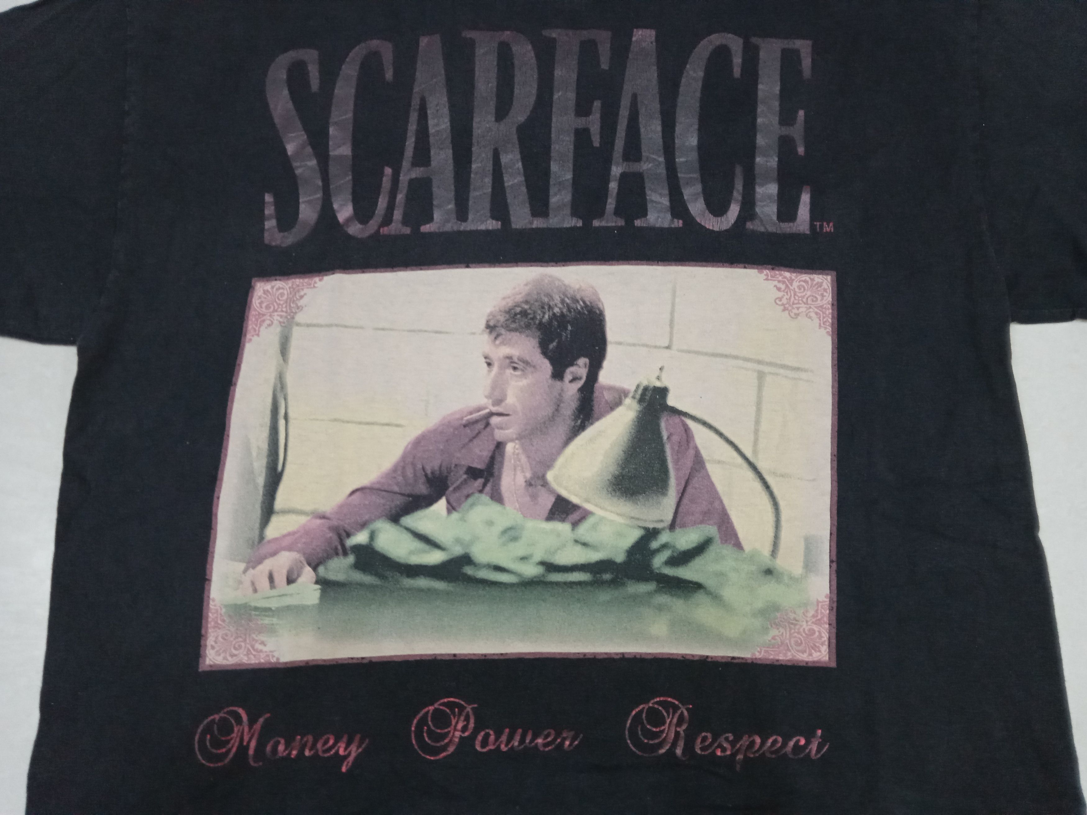 Vintage Vintage 00s Scarface T Shirt Al Pacino Size US L / EU 52-54 / 3 - 3 Thumbnail