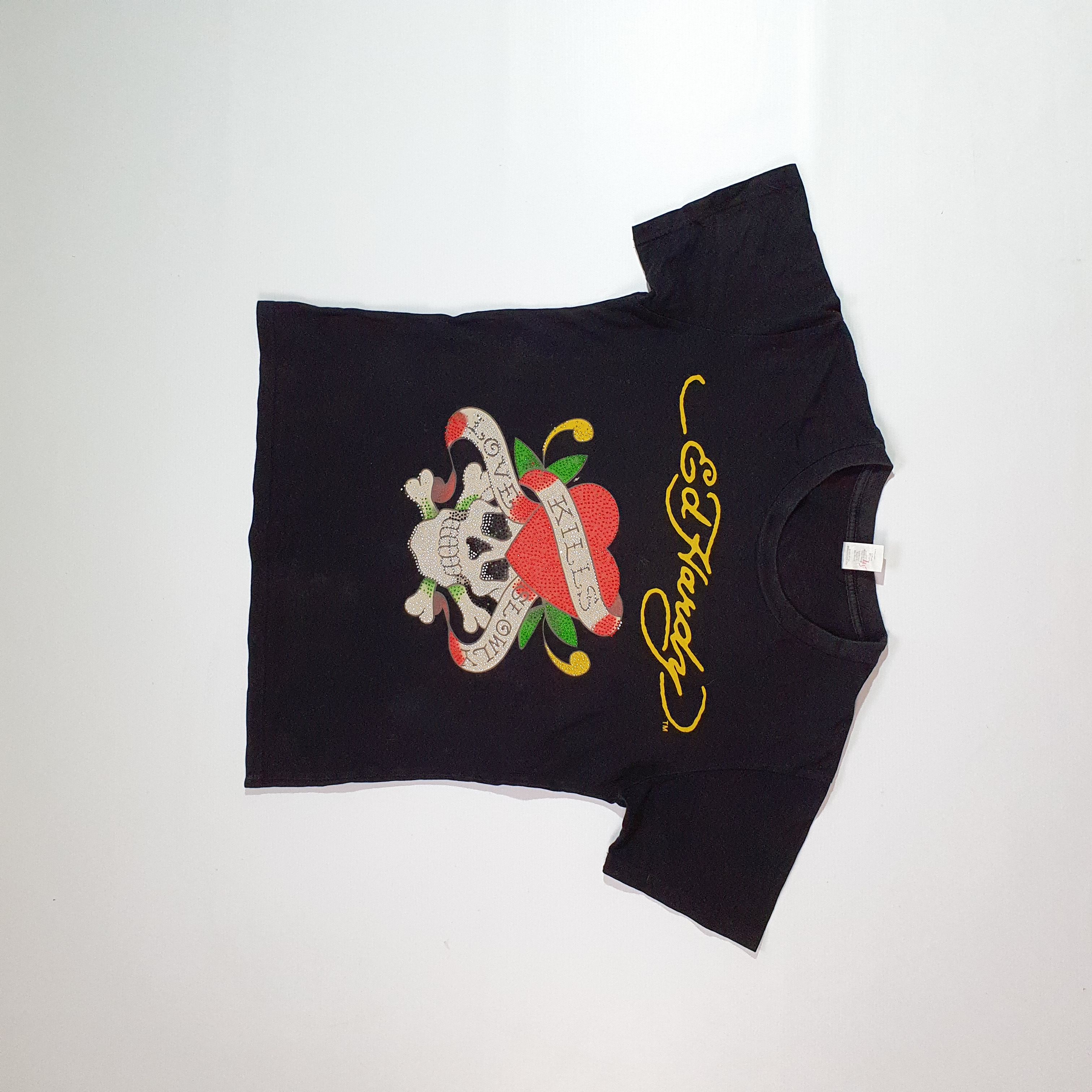 Christian Audigier × Ed Hardy Ed Hardy Kills Love Slowly Swarovski Tee Shirt Size US M / EU 48-50 / 2 - 3 Thumbnail