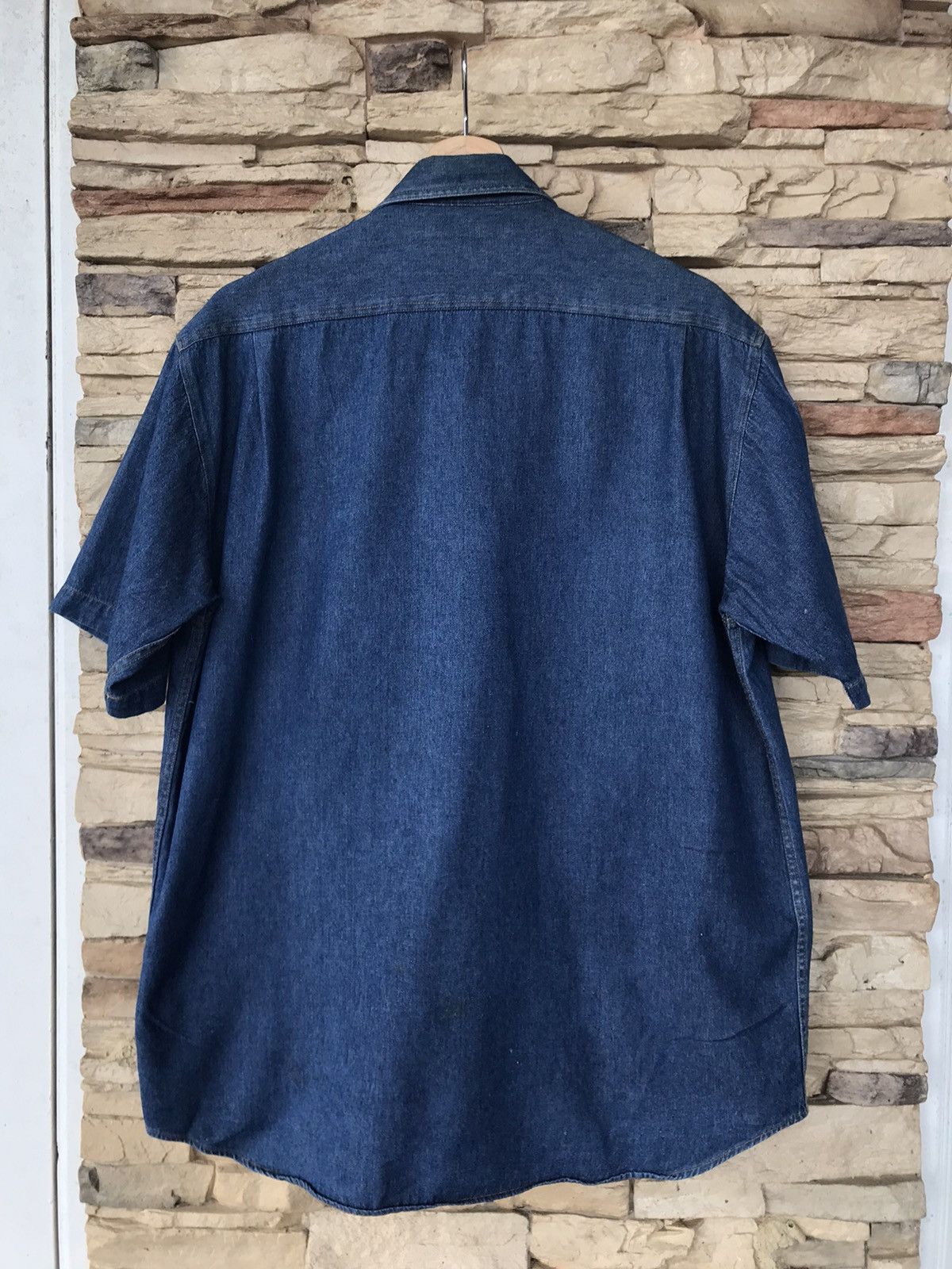 Vintage Vintage First Down Denim Button Up Short Shirts Size US L / EU 52-54 / 3 - 7 Thumbnail