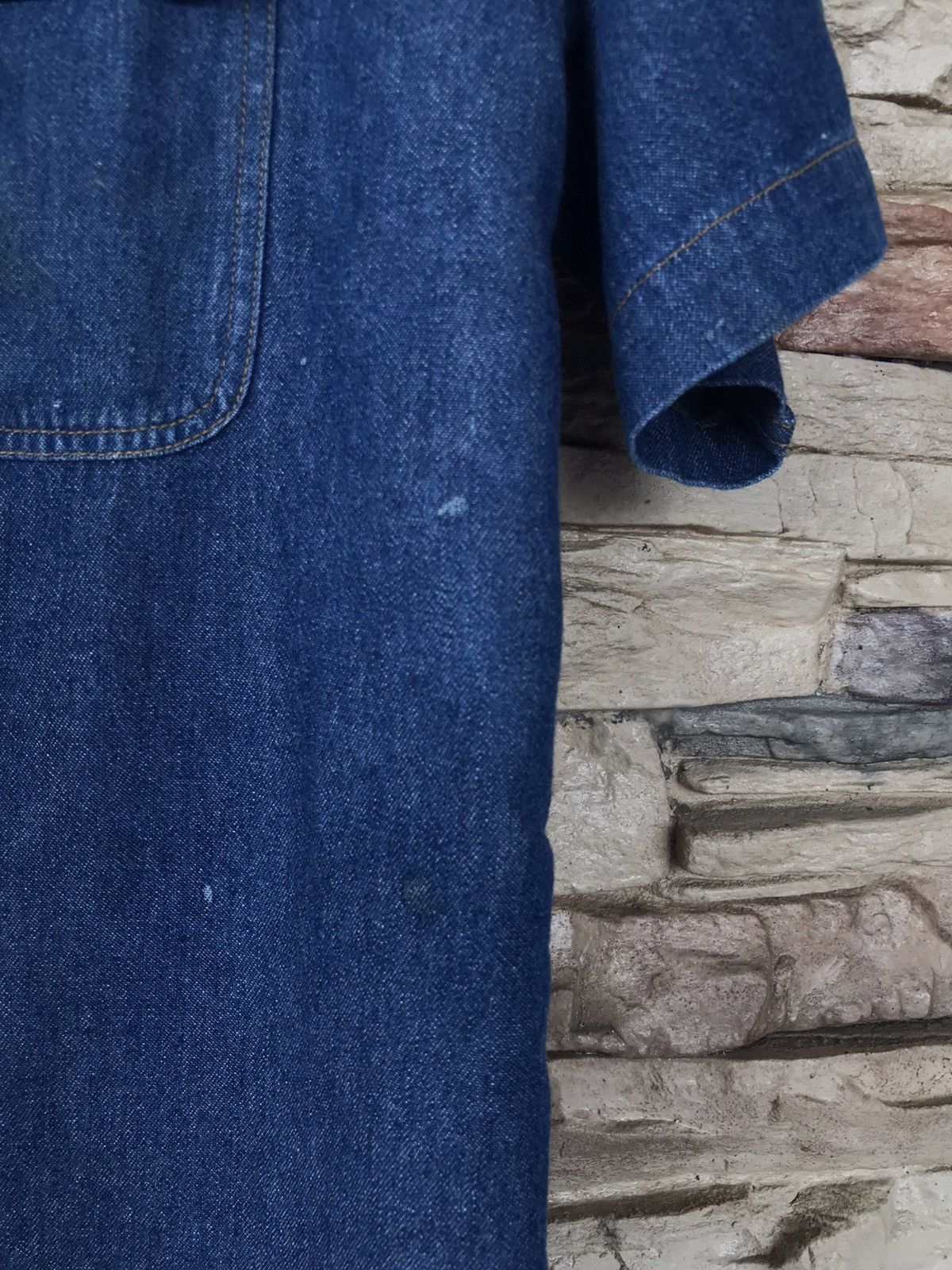 Vintage Vintage First Down Denim Button Up Short Shirts Size US L / EU 52-54 / 3 - 9 Thumbnail
