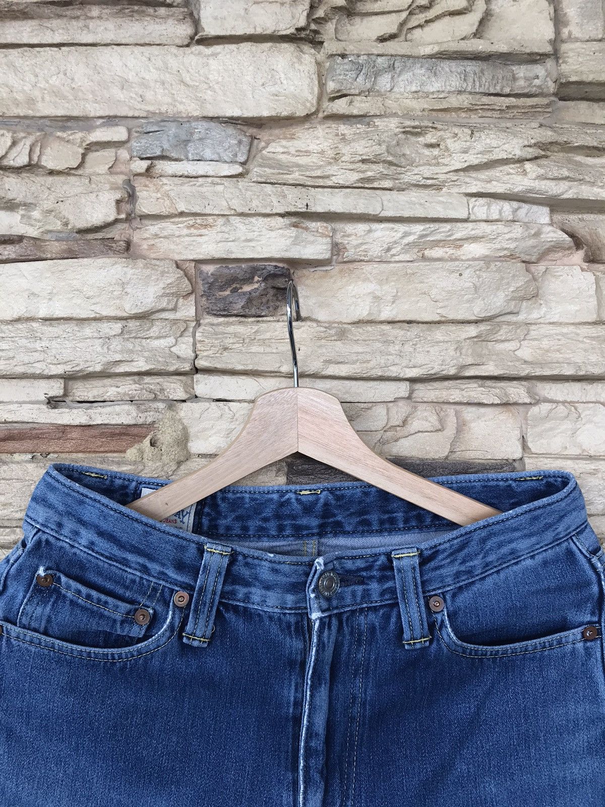 Vintage Vintage Blue Way Distressed Jeans Size US 30 / EU 46 - 3 Thumbnail