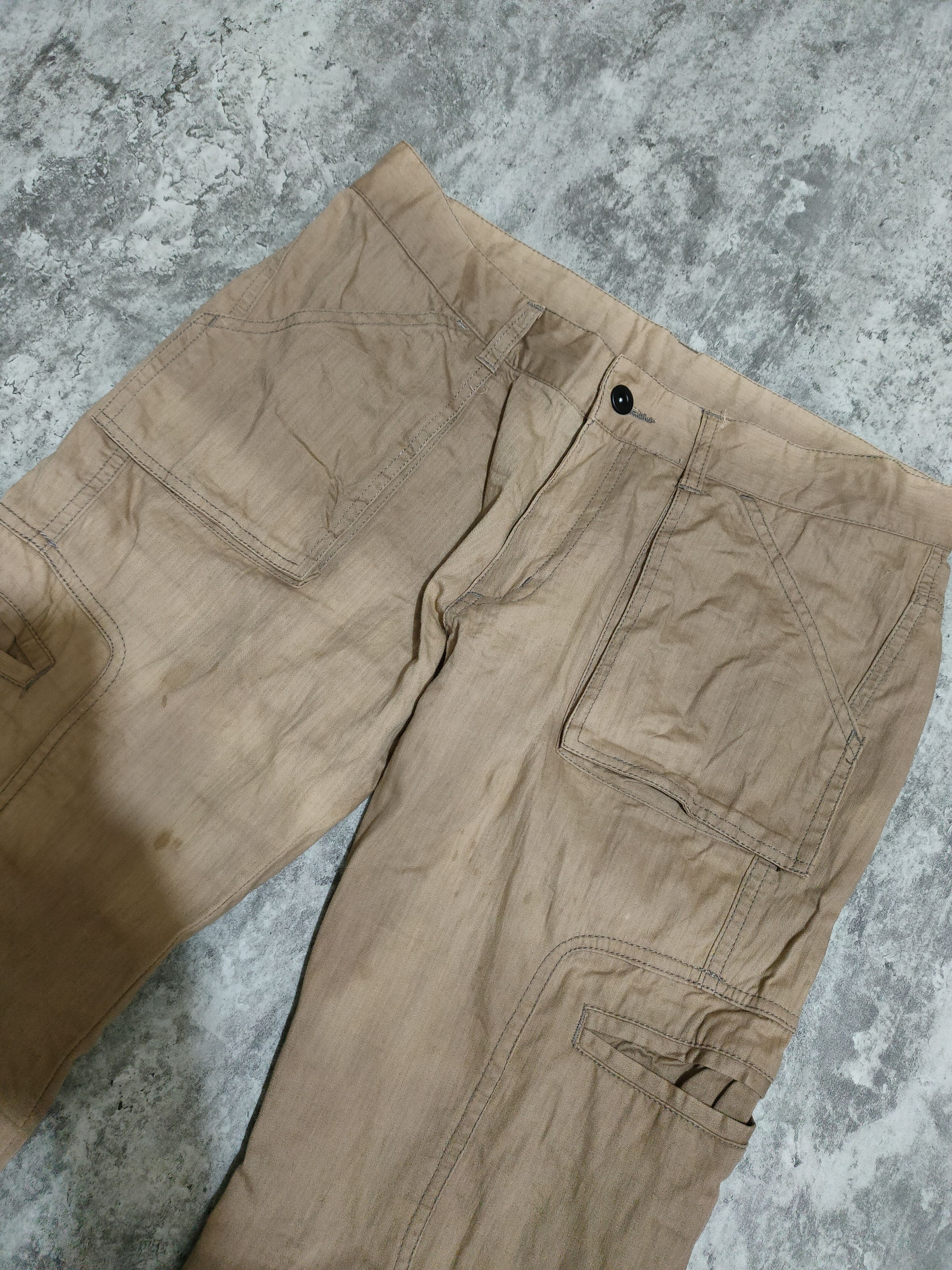 Faded Glory × Japanese Brand × Katharine Hamnett London Vintage Hamnett Cargo Faded Pans Size US 32 / EU 48 - 8 Thumbnail