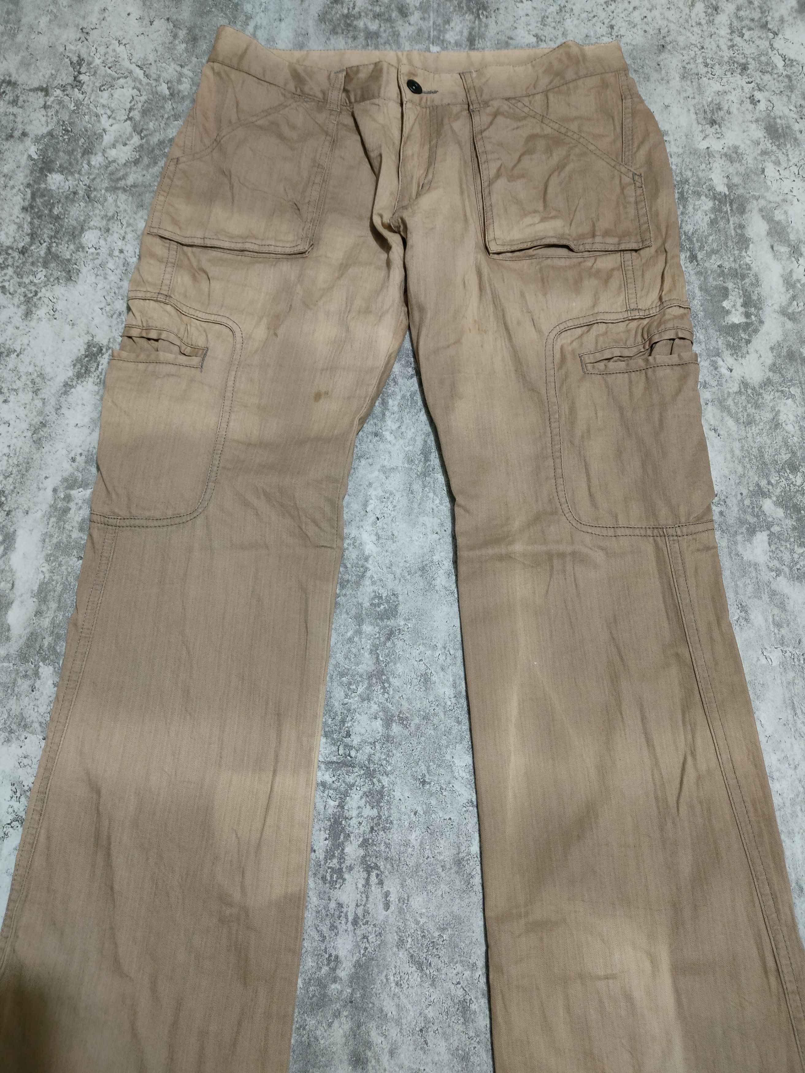 Faded Glory × Japanese Brand × Katharine Hamnett London Vintage Hamnett Cargo Faded Pans Size US 32 / EU 48 - 6 Thumbnail