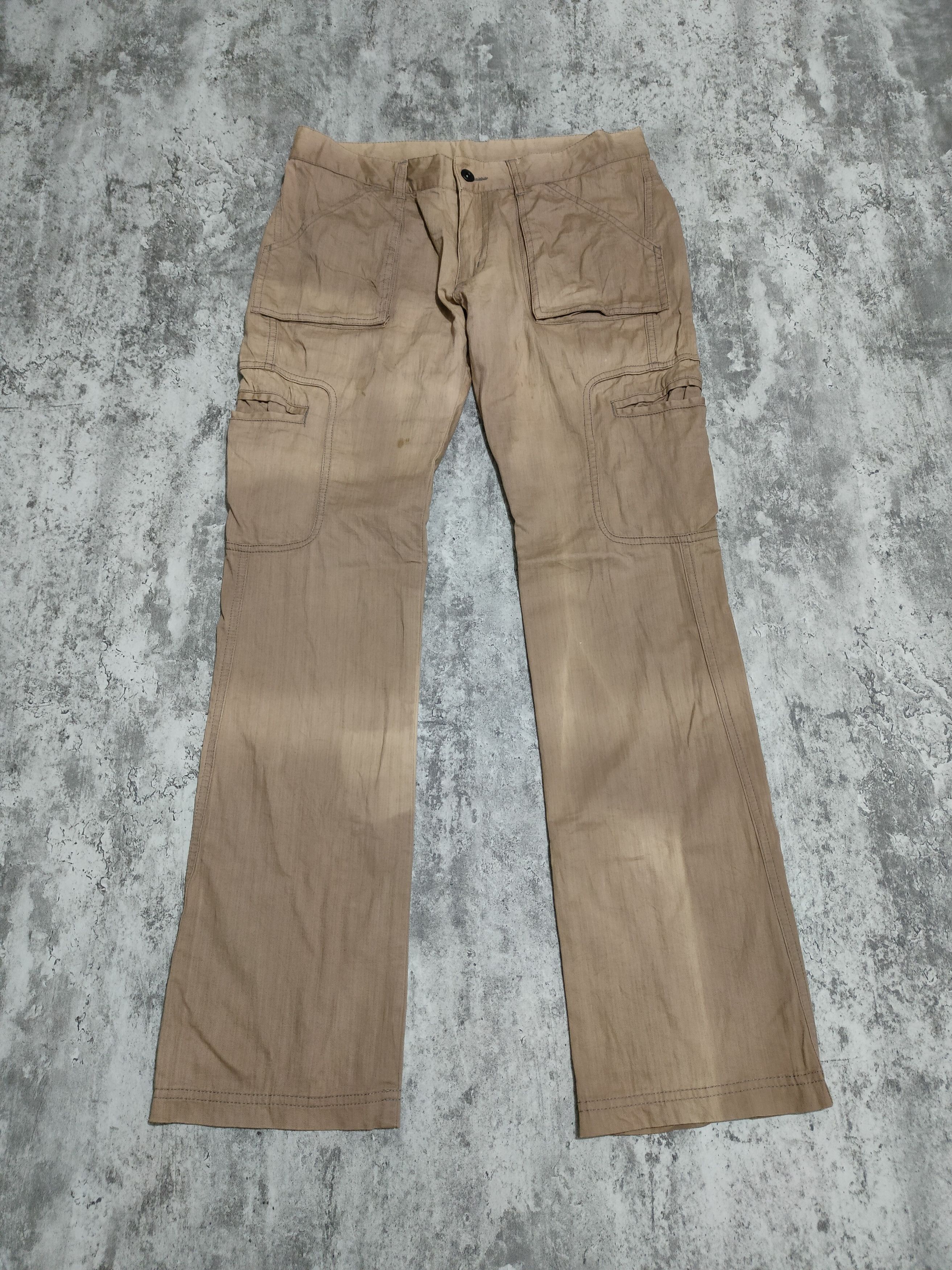 Faded Glory × Japanese Brand × Katharine Hamnett London Vintage Hamnett Cargo Faded Pans Size US 32 / EU 48 - 3 Thumbnail