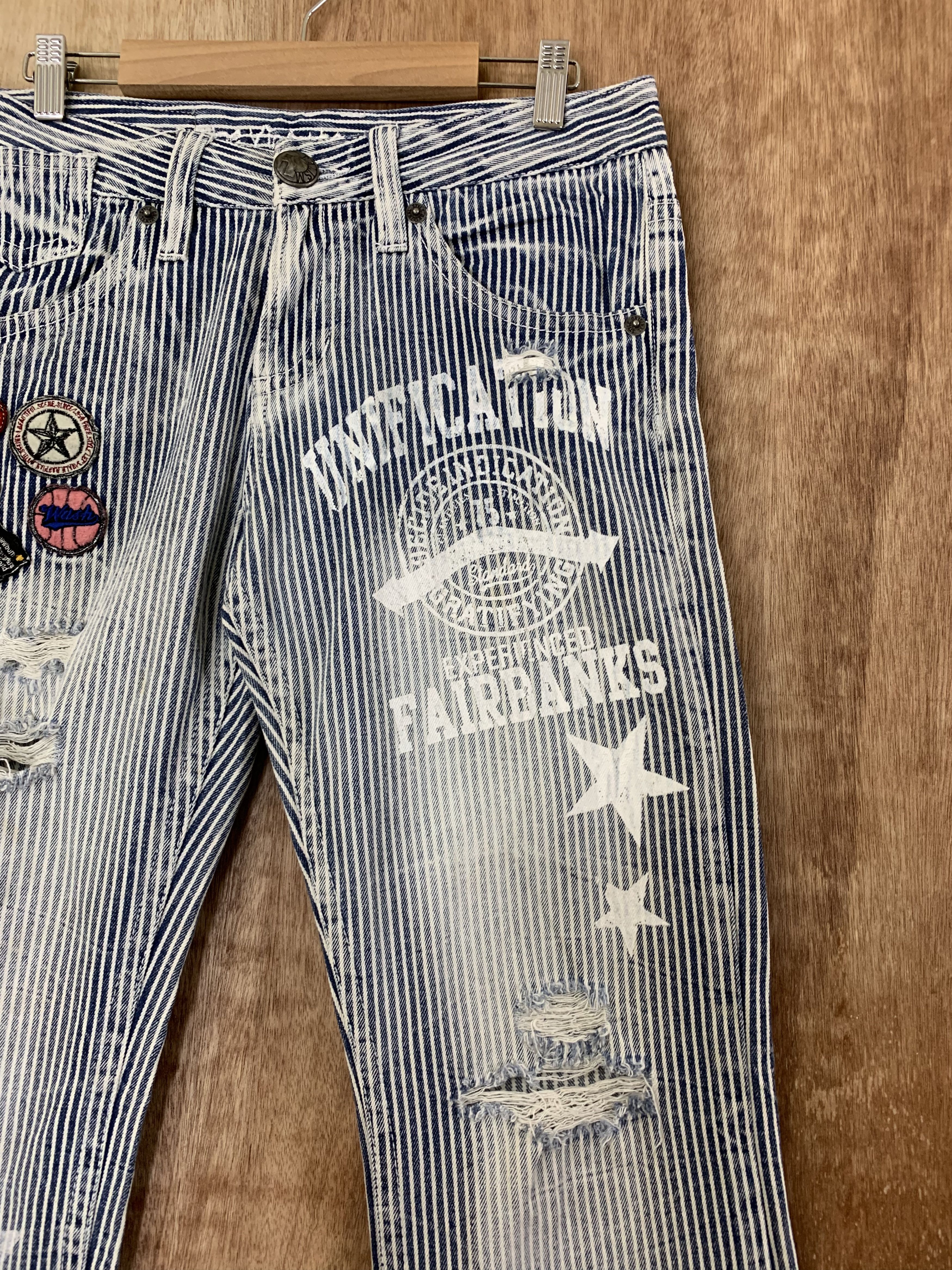 Japanese Brand Patches Jeans Distressed Vintage Japanese Branded Size US 29 - 6 Thumbnail