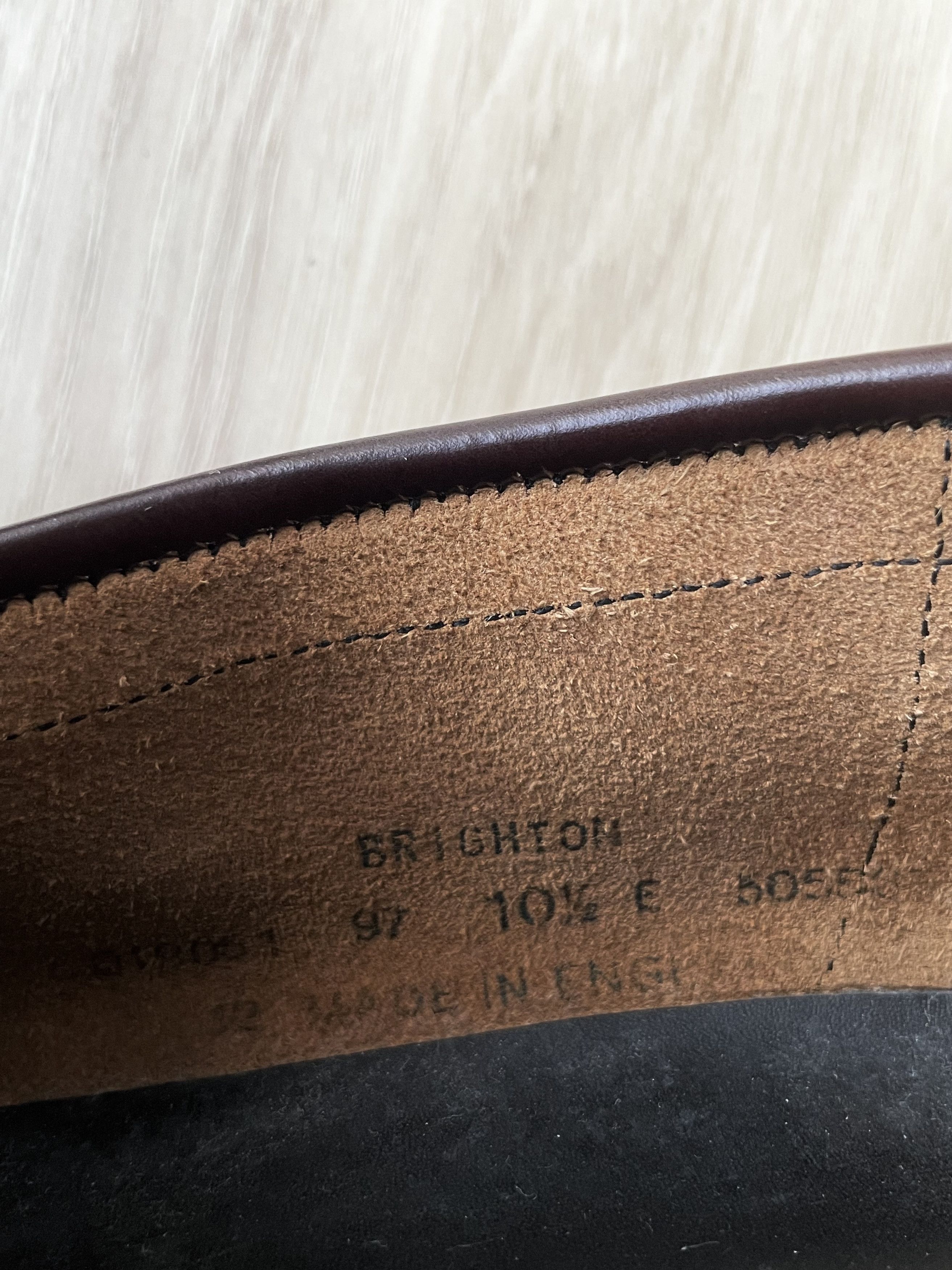 Loake BURGUNDY BOX CALFSKIN LEATHER KILT TASSEL LOAFERS Size US 11 / EU 44 - 12 Thumbnail